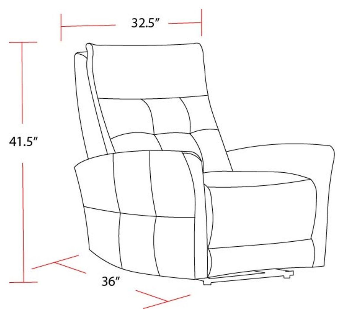 Gershwin Lucca Butterscotch Power Recliner with Zero Gravity