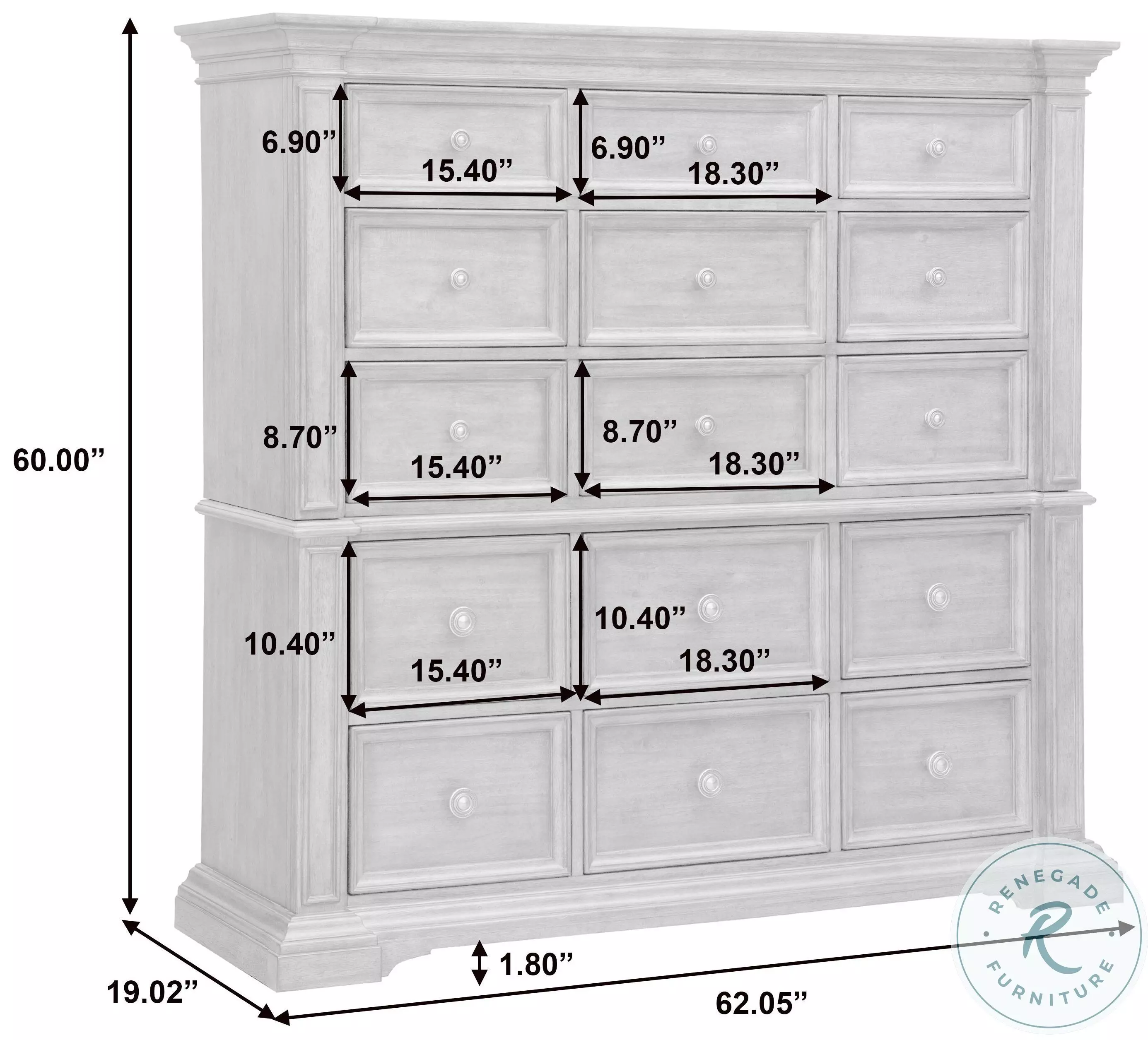 Ashford Cowboy Boots Brown 15 Drawer Master Chest