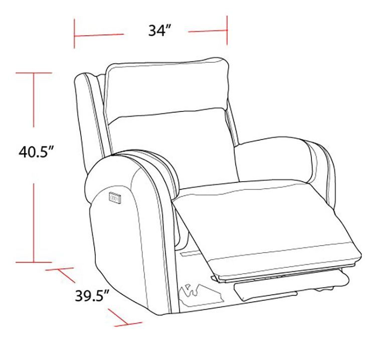 Galaxy Cosmic Fog Zero Gravity Power Recliner