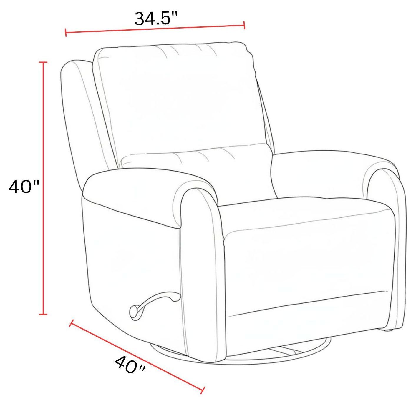 Gentry Ecru Mist Swivel Glider Recliner