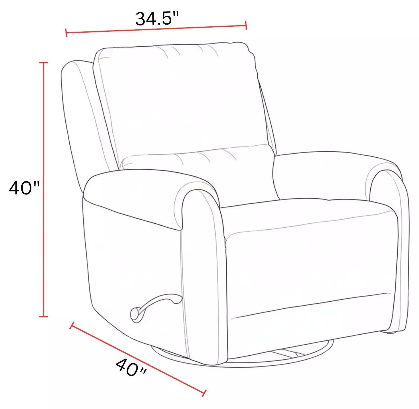 Gentry Ecru Mist Swivel Glider Recliner