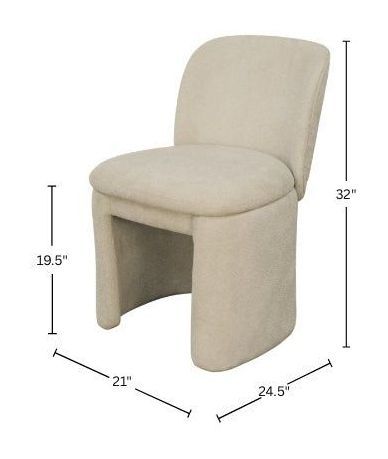 Mia Beige Upholstered Side Chair
