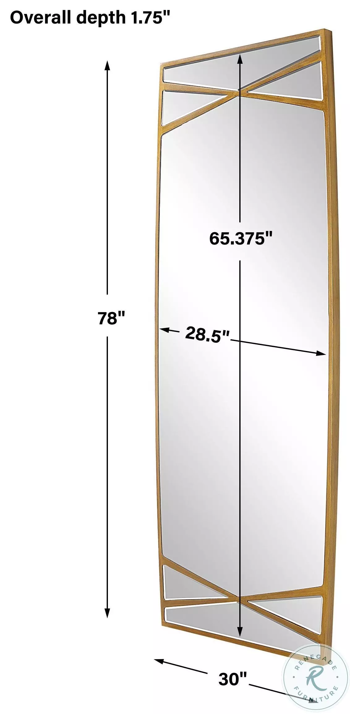 Edenwood Antique Gold Mirror