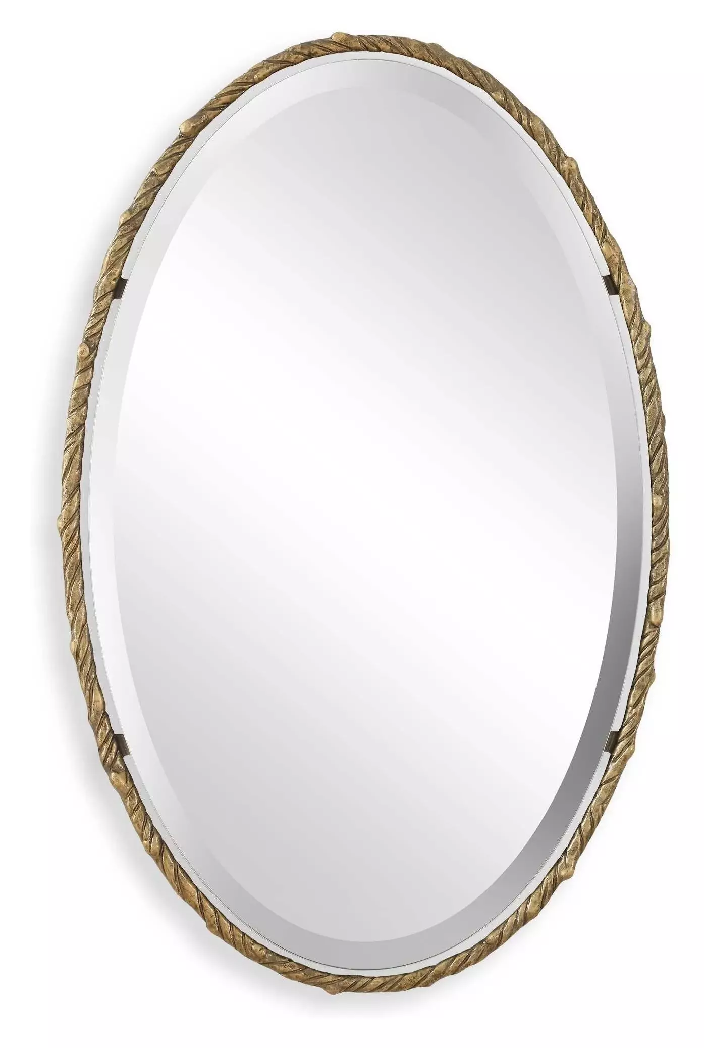 Uttermost 08266 Twisted Branch 34 X 22 inch Antiqued Gold Mirror