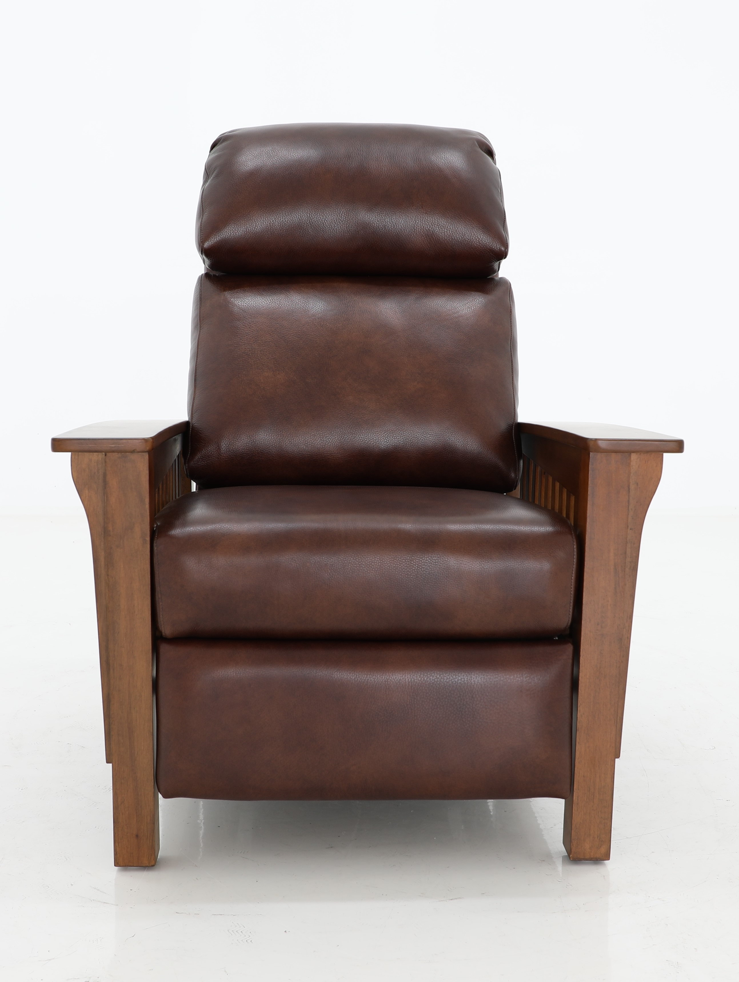Mission Wenlock Fudge Leather Recliner from Barcalounger | Coleman