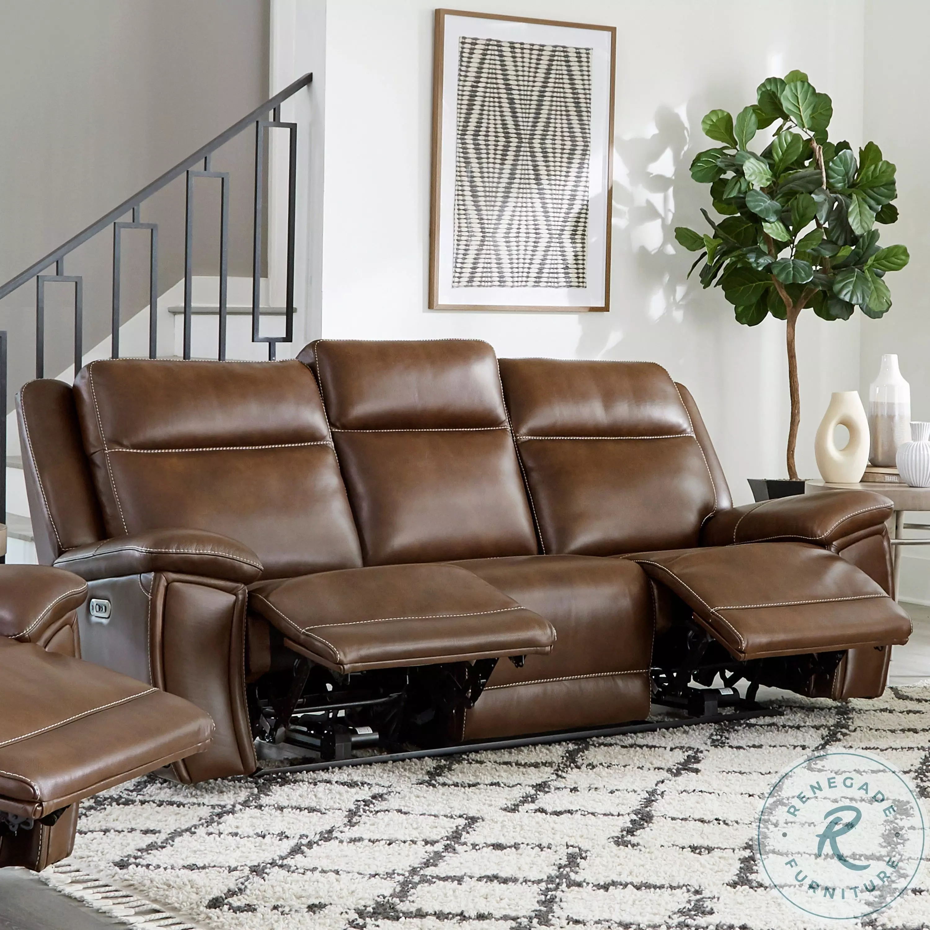 Winston Hickory Zero Gravity Power Reclining Sofa with Power