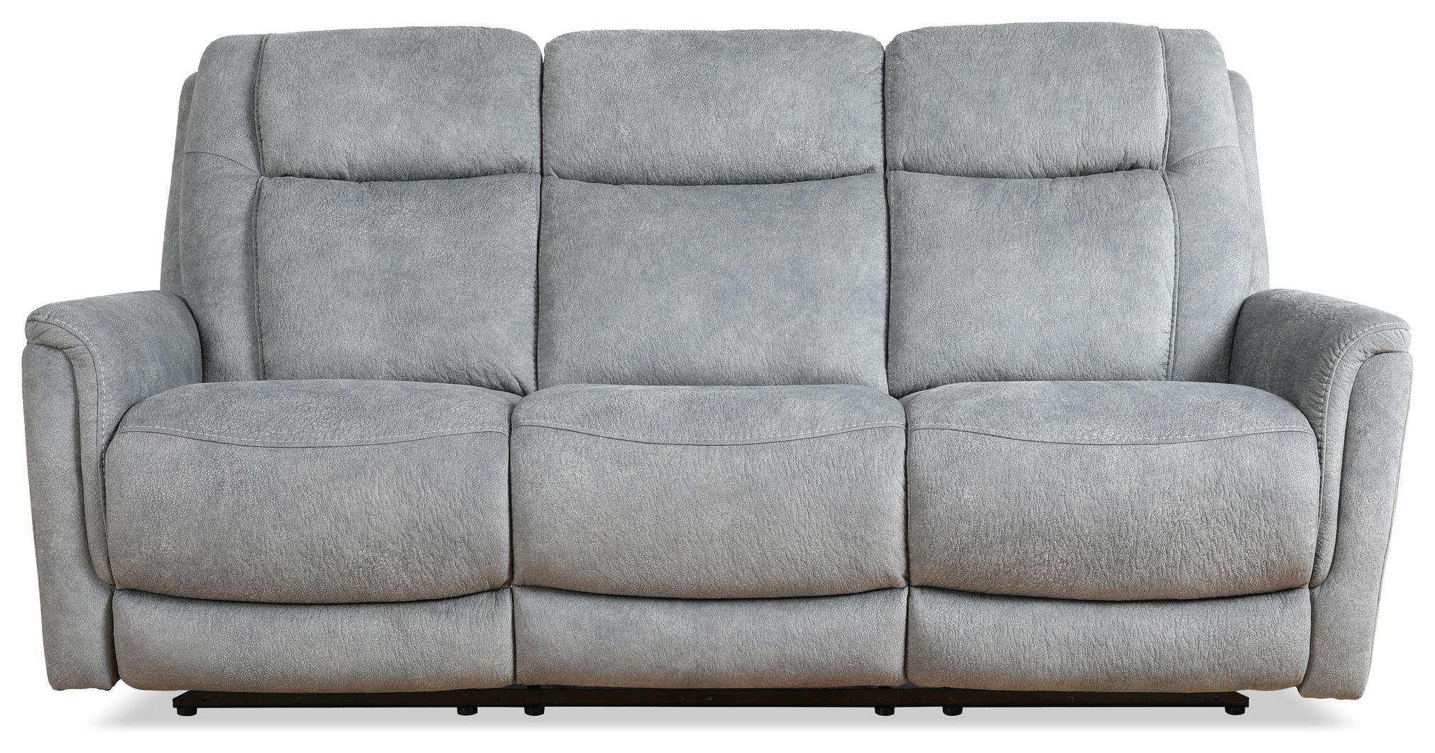 Linus Hudson Grey Zero Gravity Power Reclining Sofa From Parker 