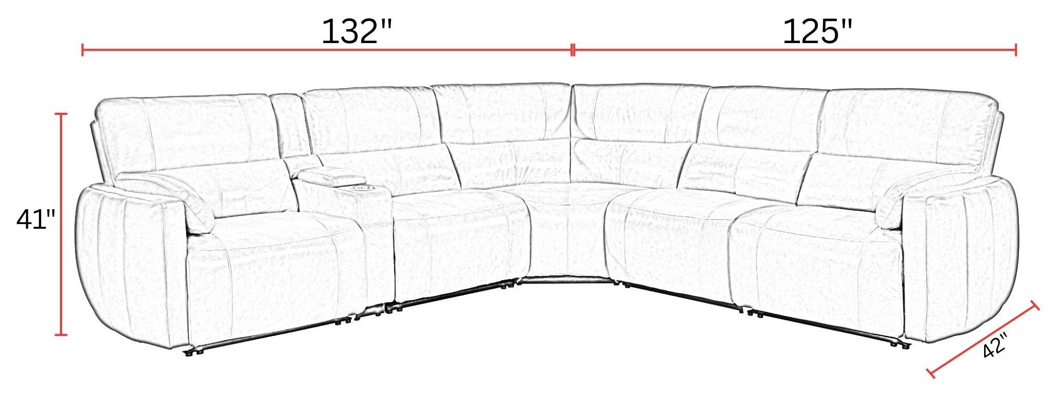アデレイslimメソッド3本 Ashley Partymate 3 Piece Reclining Sectional Set 36902-48-49-25