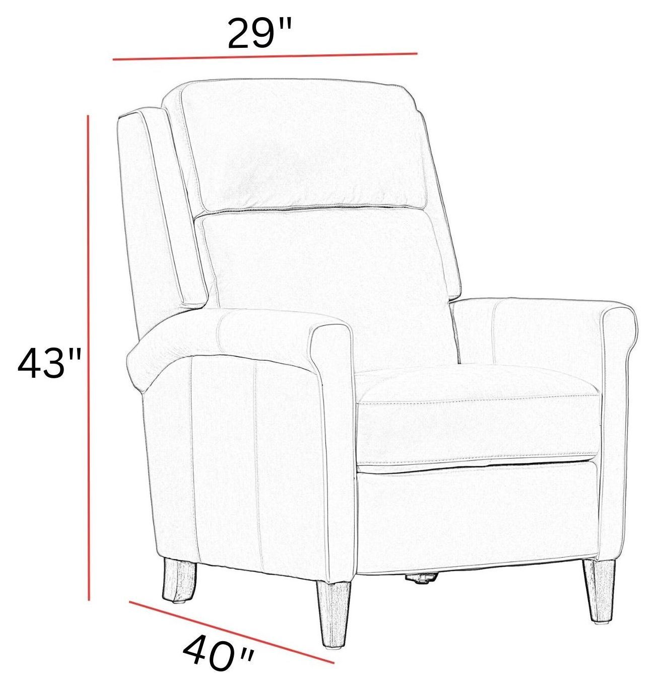 Northfield Walnut Whirl Leather Recliner