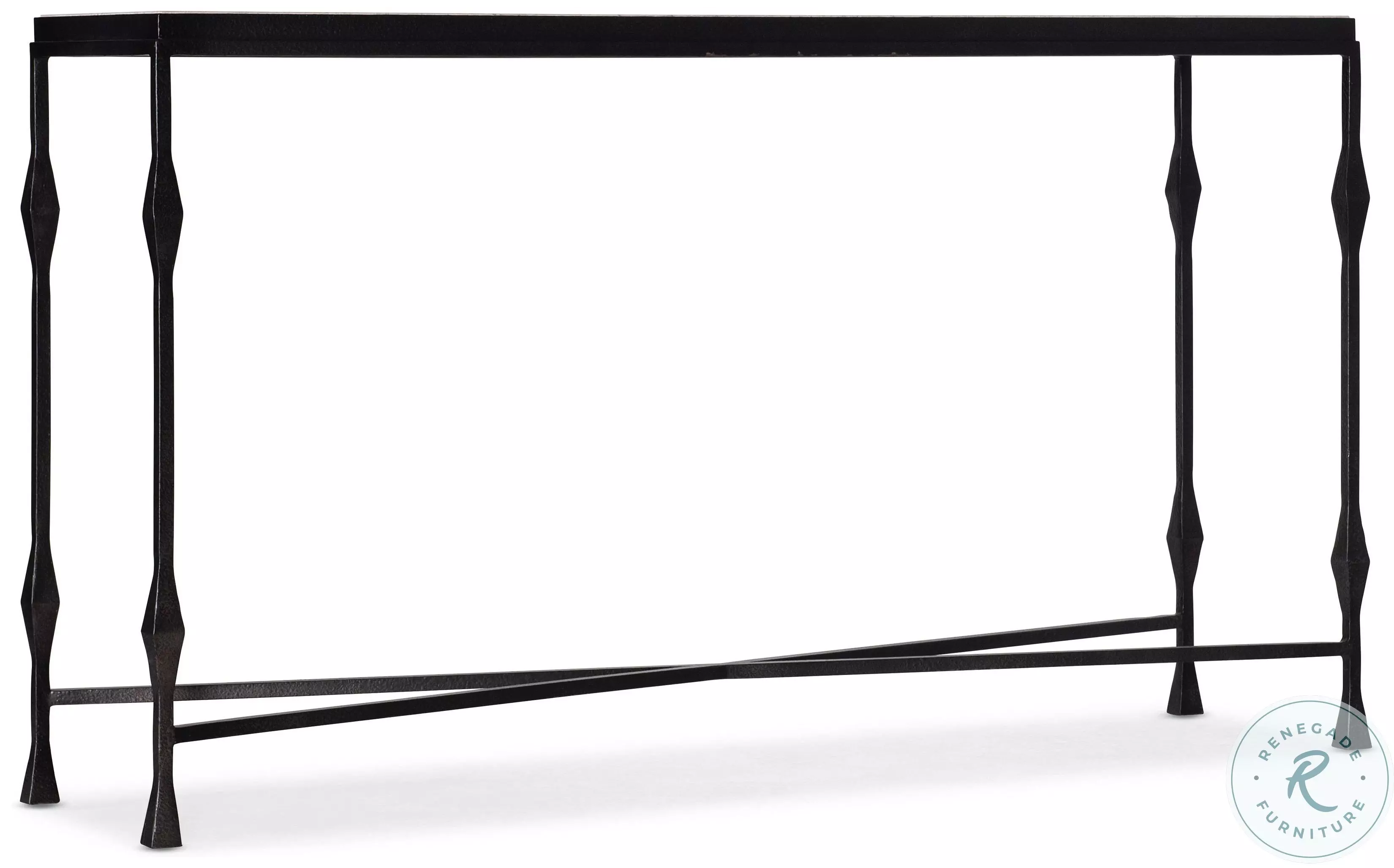 Commerce And Market Black Metal Wood Console Table From Home Gallery ...