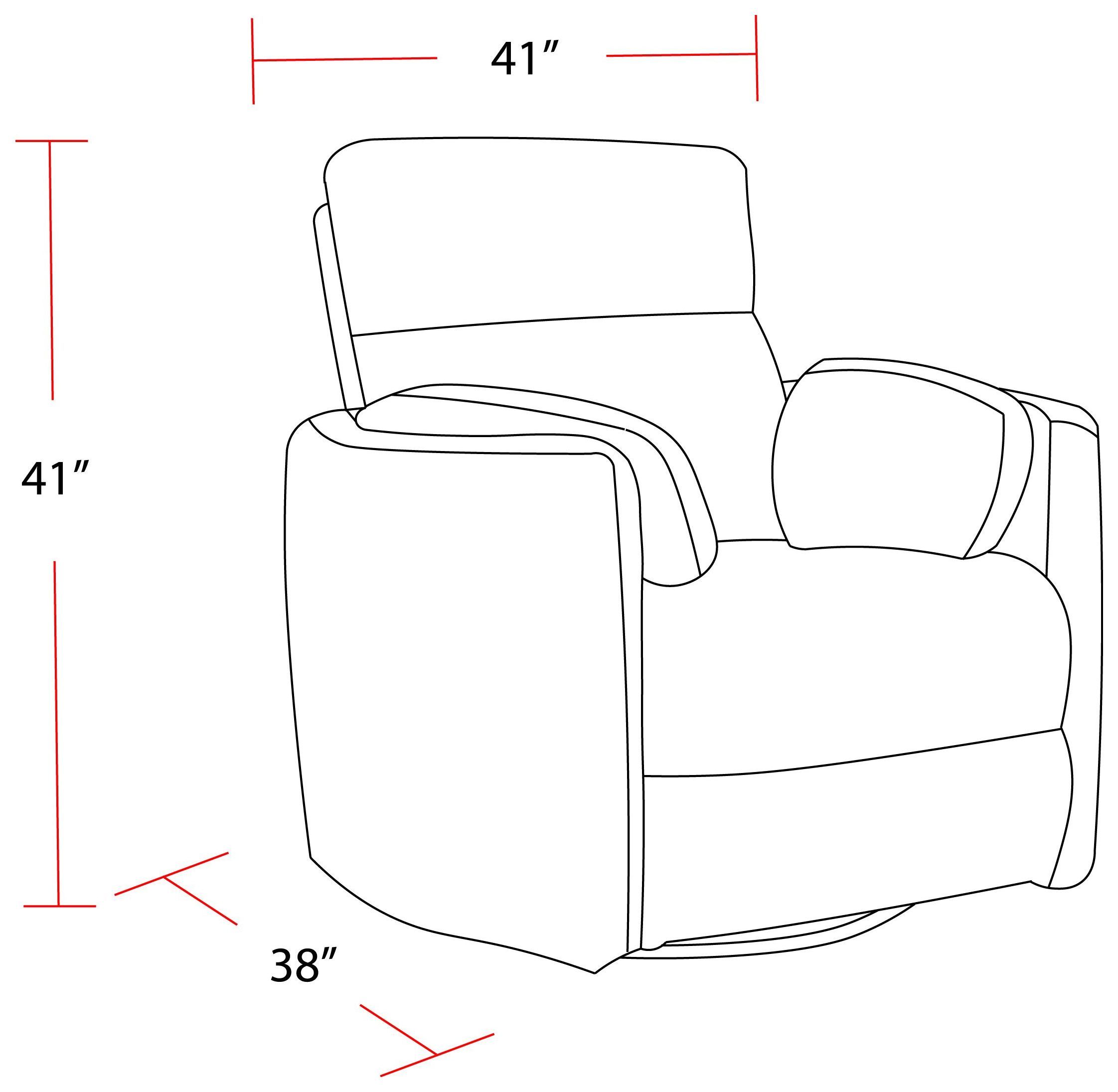 Radius Hickory Brown Leather Swivel Glider Recliner with Pillows