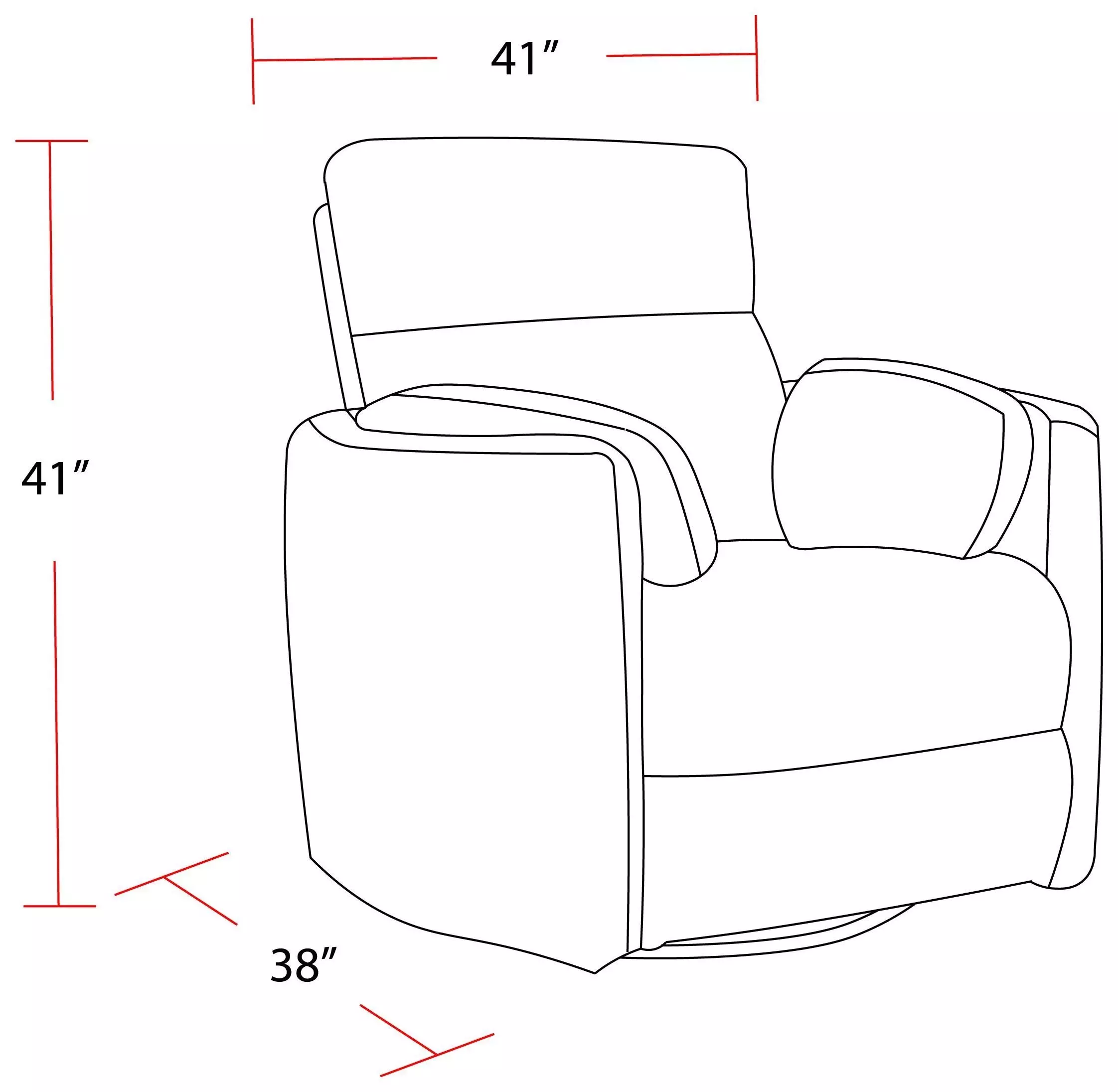 Radius Hickory Brown Leather Swivel Glider Recliner with Pillows
