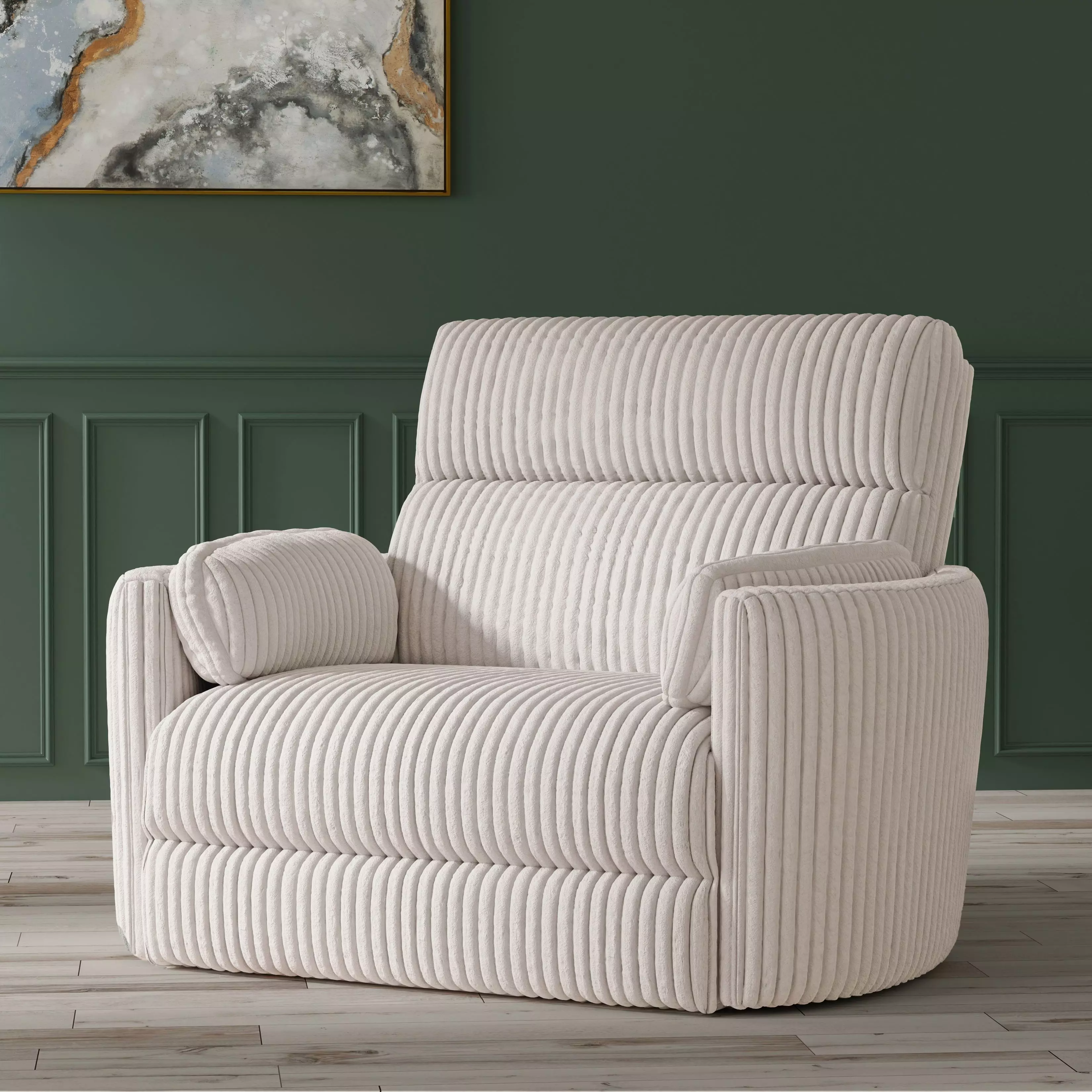 Radius Xl Mega Ivory Power Glider Recliner From Home Gallery