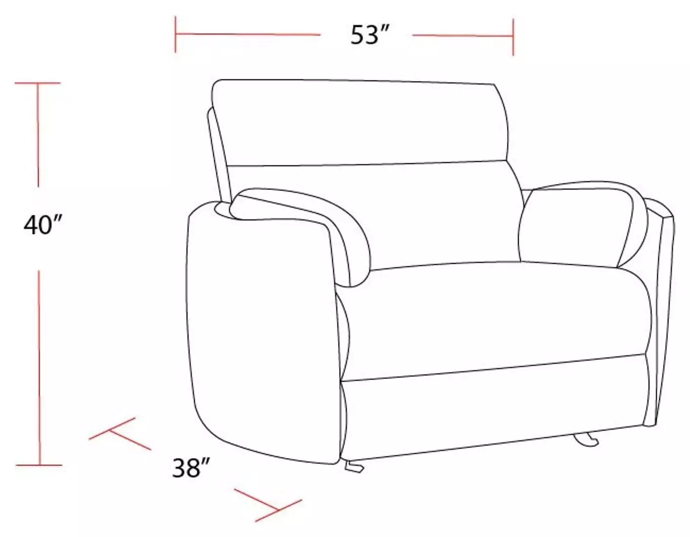 Radius Xl Mineral Power Glider Recliner