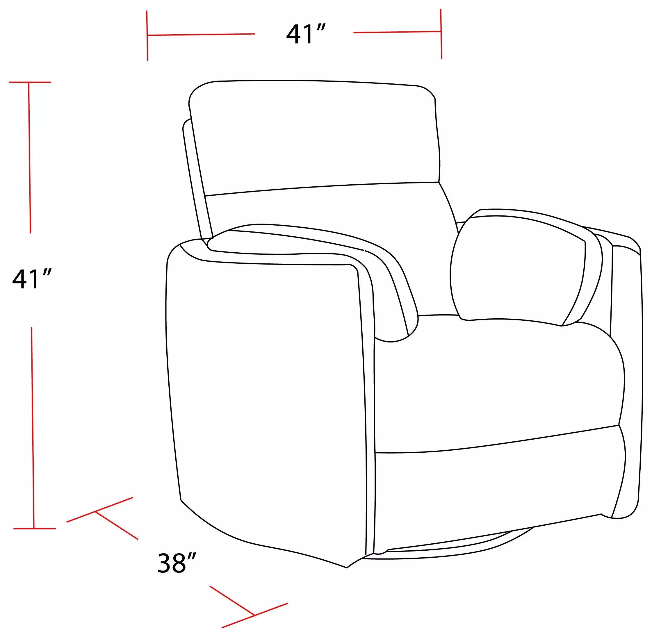 Radius Natural Beauty Quartz Swivel Glider Power Recliner