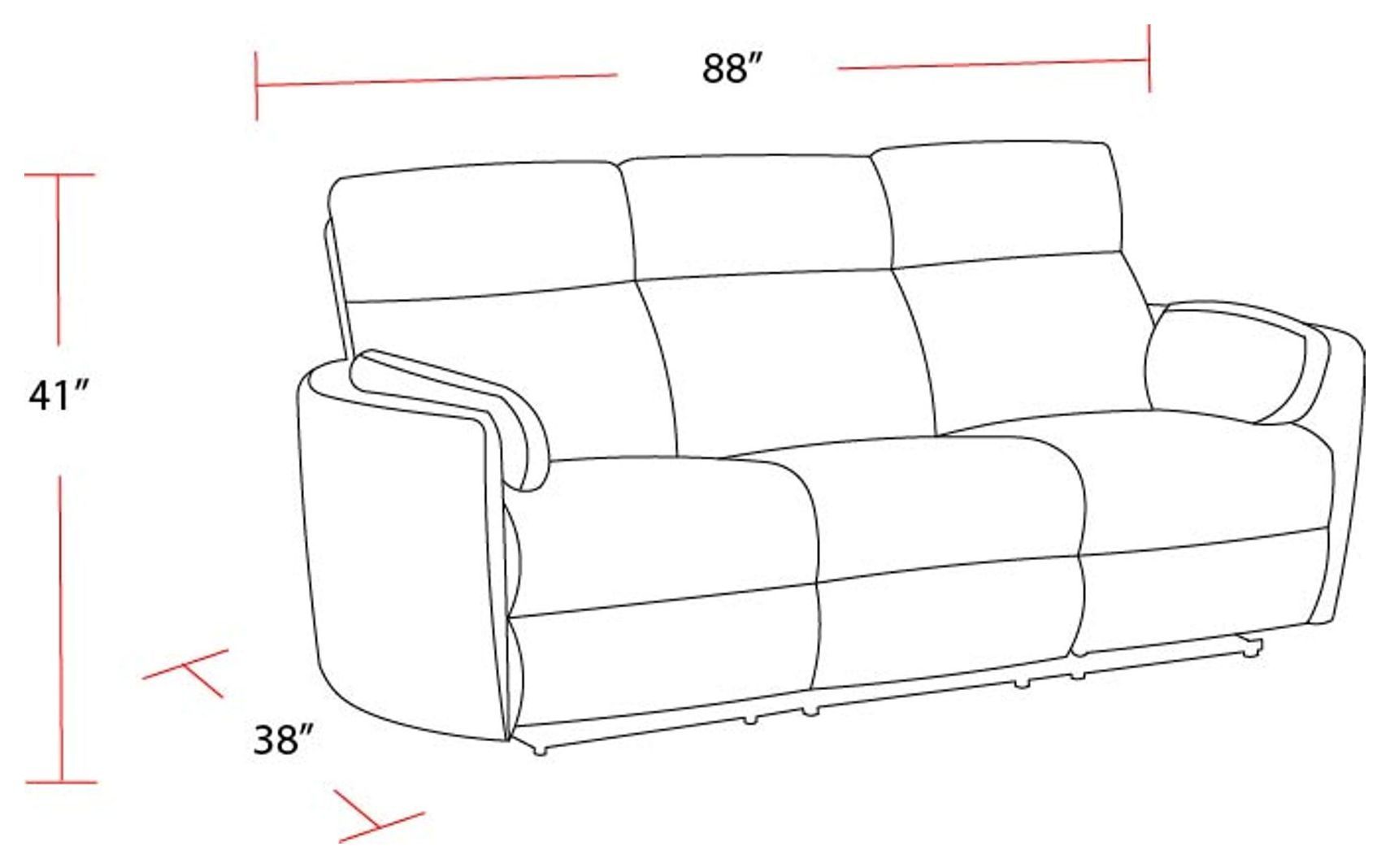 Radius Mega Grey Power Reclining Sofa