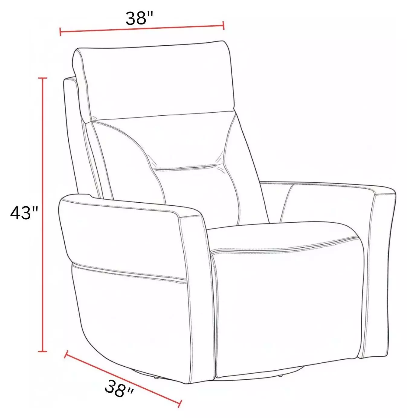 Remmington Vintage Caramel Leather Swivel Glider Power Recliner