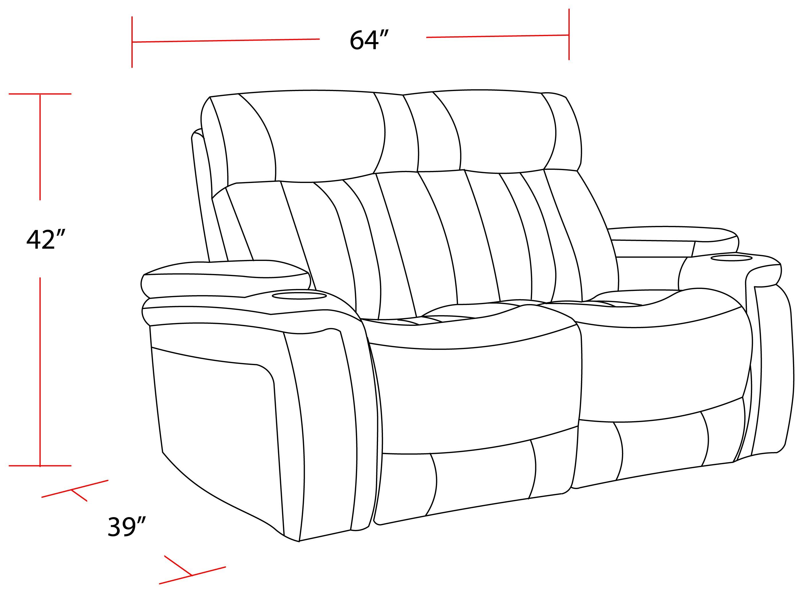 Royce Midnight Power Reclining Loveseat