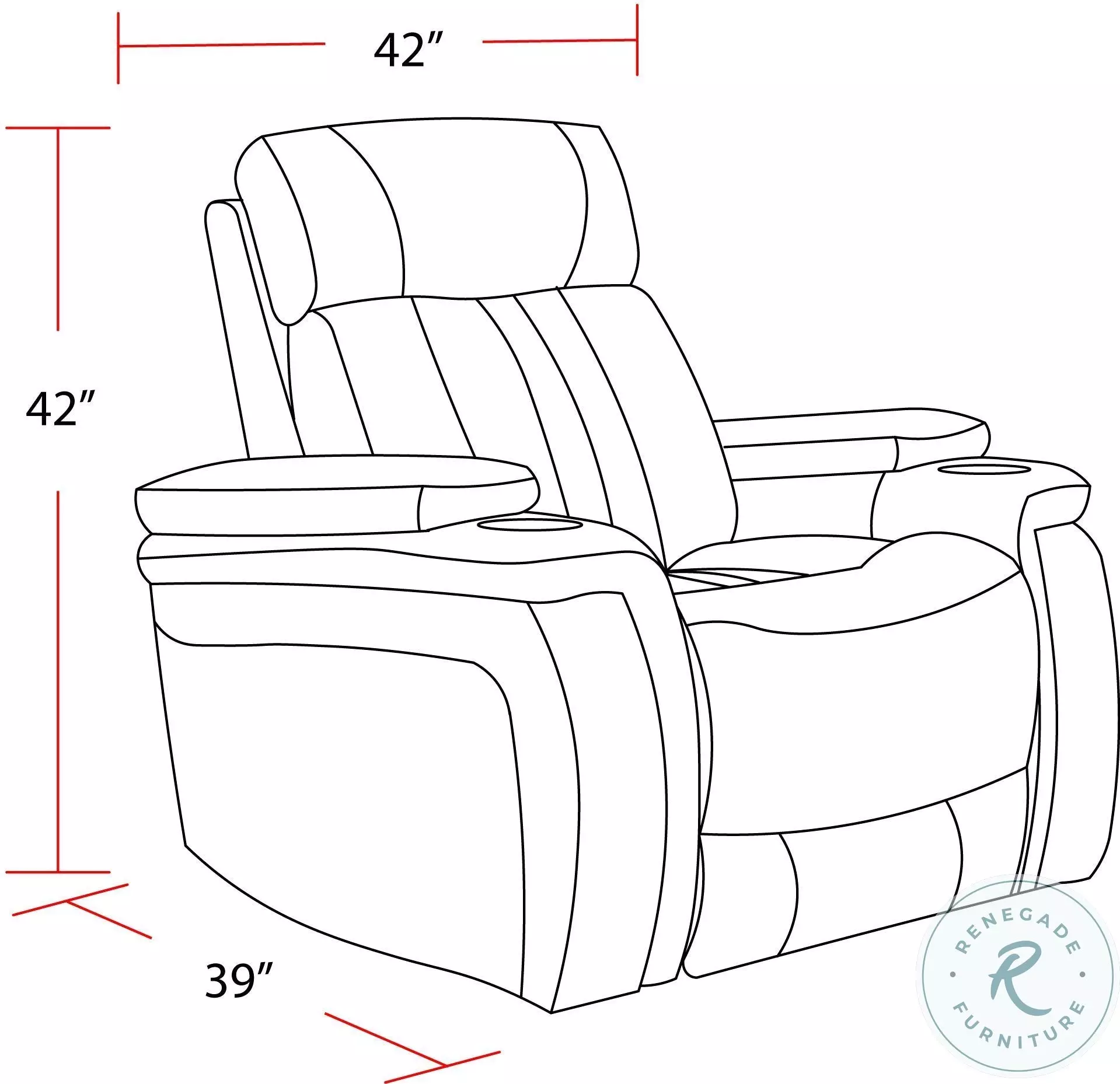Vanderbilt Fantom Ivory Power Recliner with Power Headrest