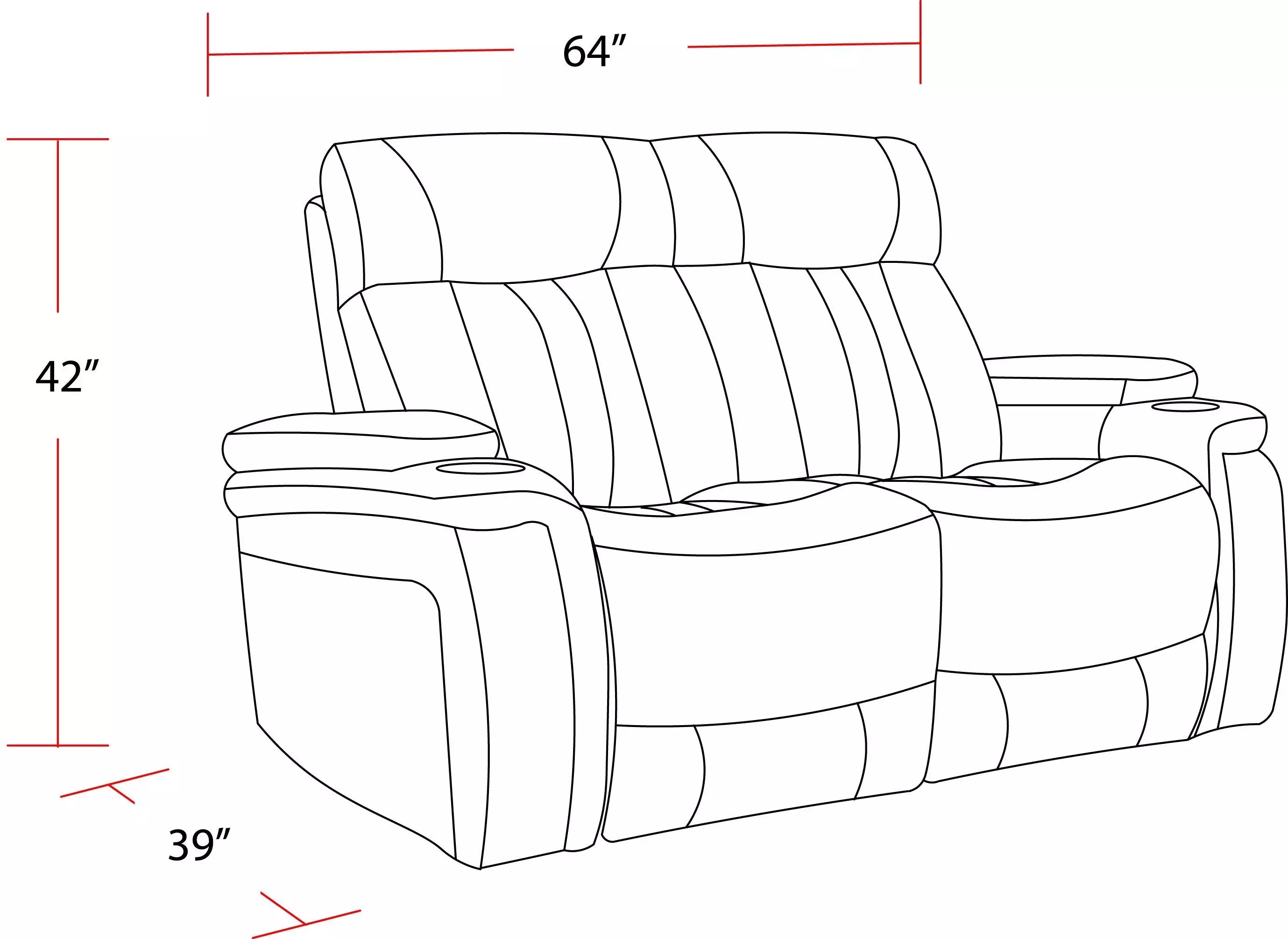 Vanderbilt Fantom Brown Power Reclining Loveseat with Power Headrest