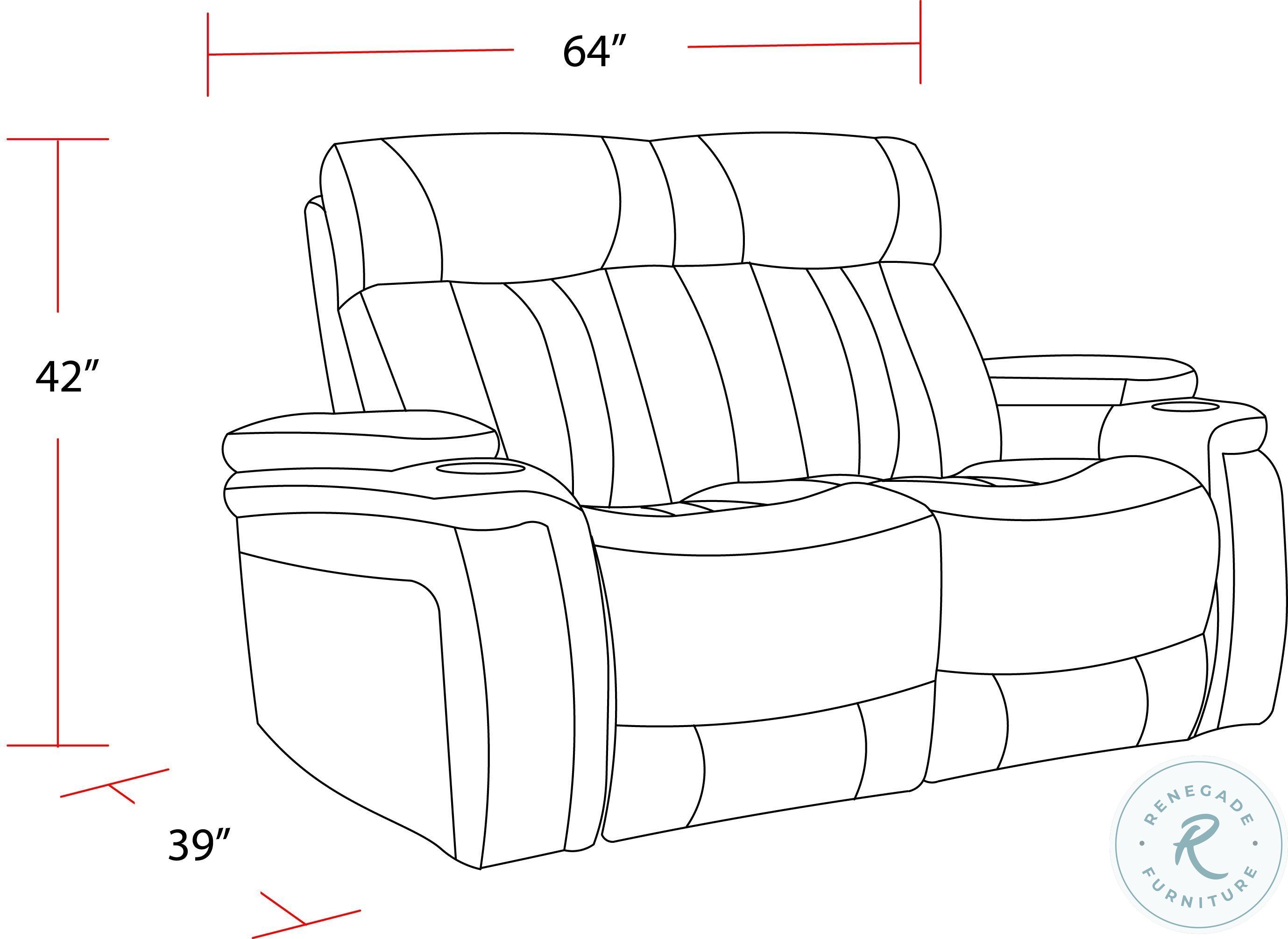 Vanderbilt Fantom Ivory Power Reclining Loveseat with Power Headrest