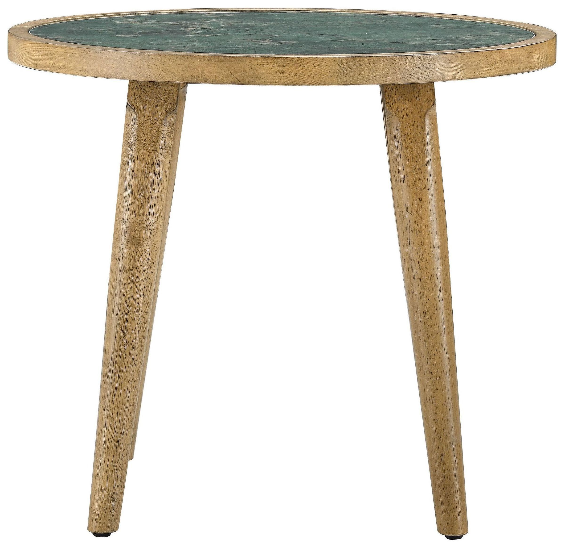 Novato Light Brown Round End Table Steve Silver | Coleman Furniture