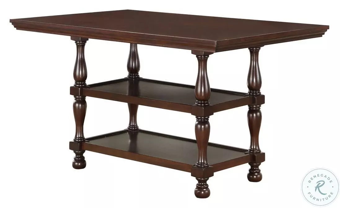D0961T Brown Cherry Rectangular Gathering Table From Avalon