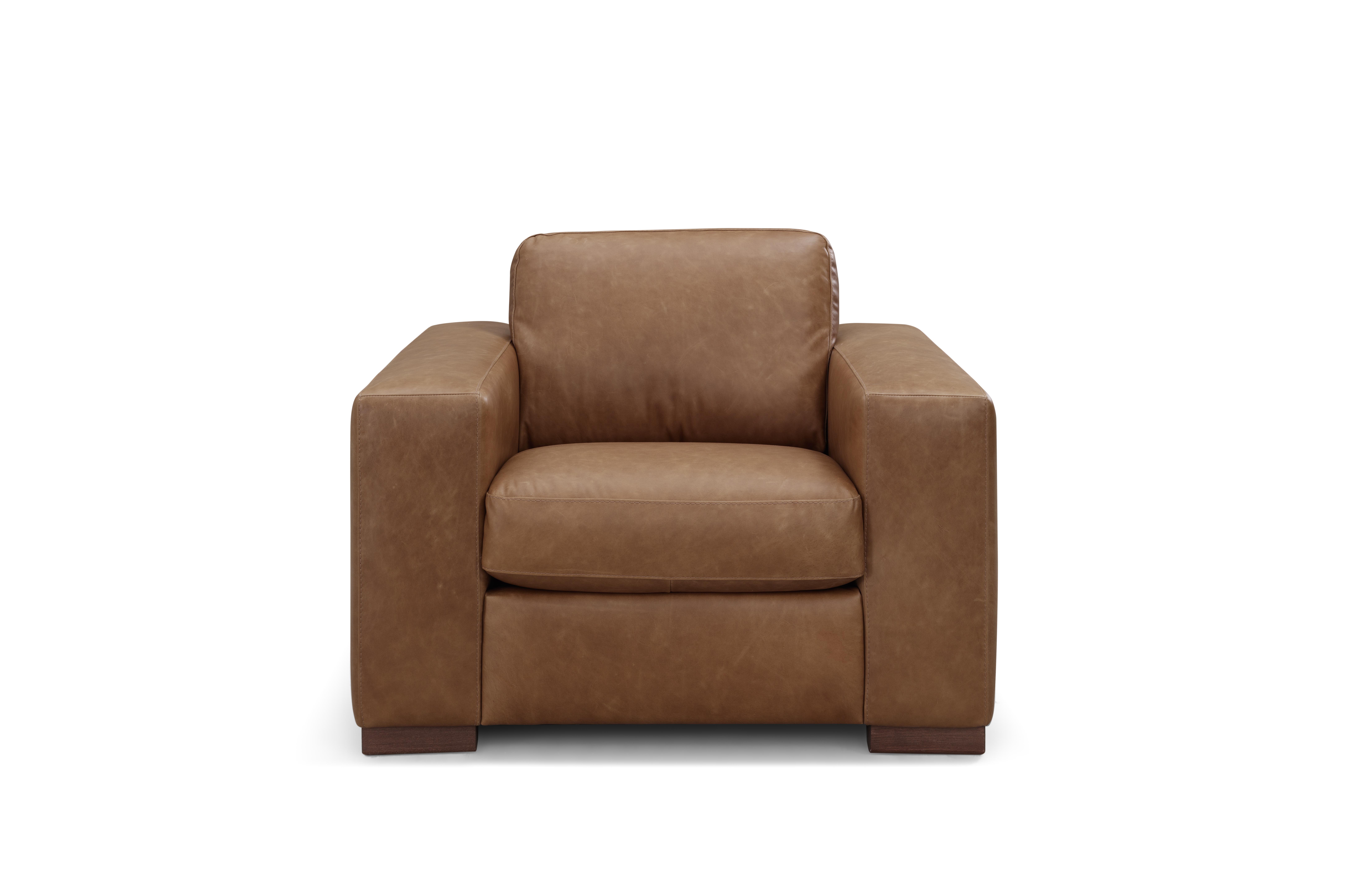 Inglewood Vintage Brown Derby Leather Chair From Leather Italia