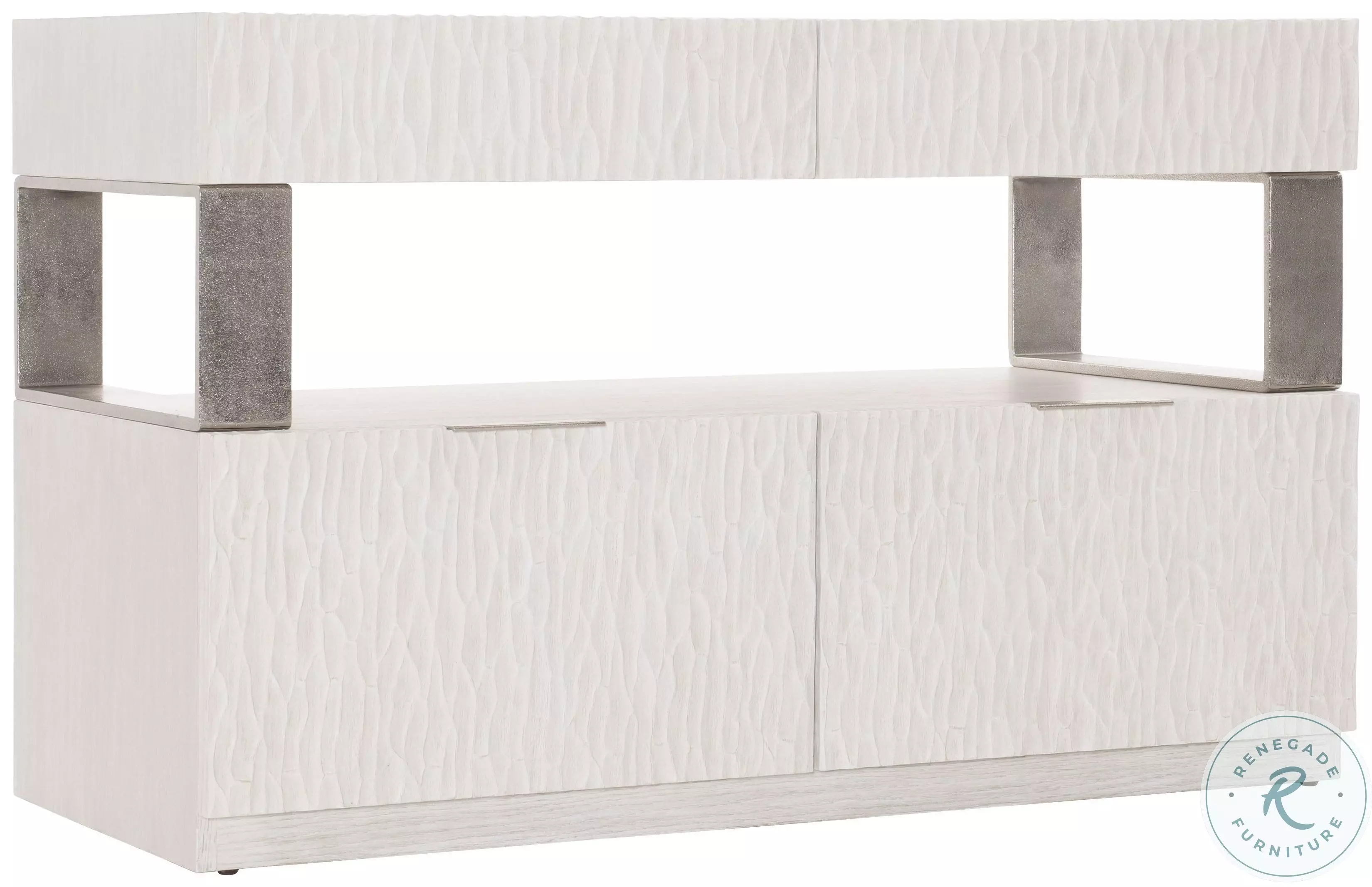 Alesio Weathered Bone File Credenza From Bernhardt Furniture