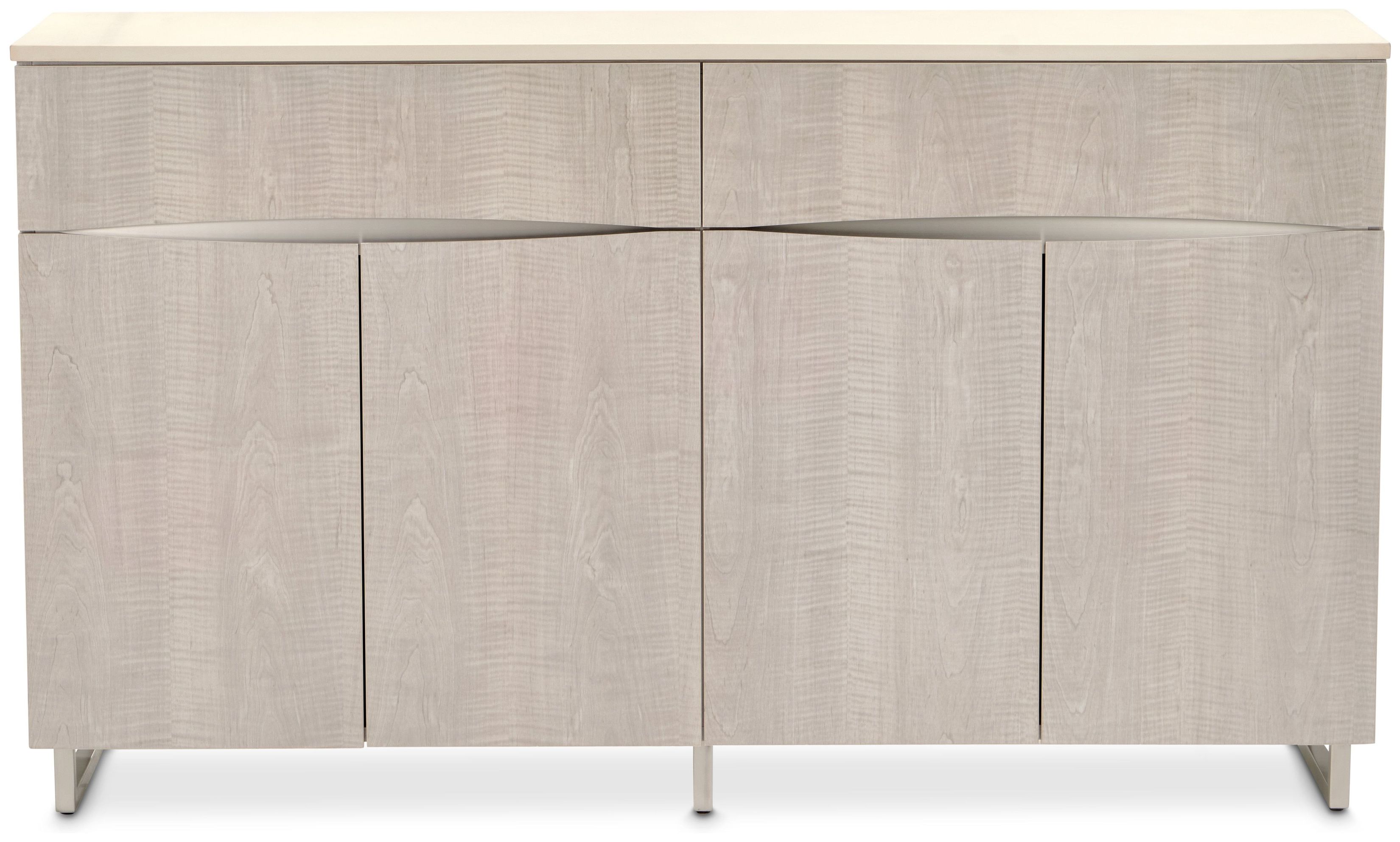 Marin Greige 4 Doors Sideboard From Michael Amini | Coleman Furniture