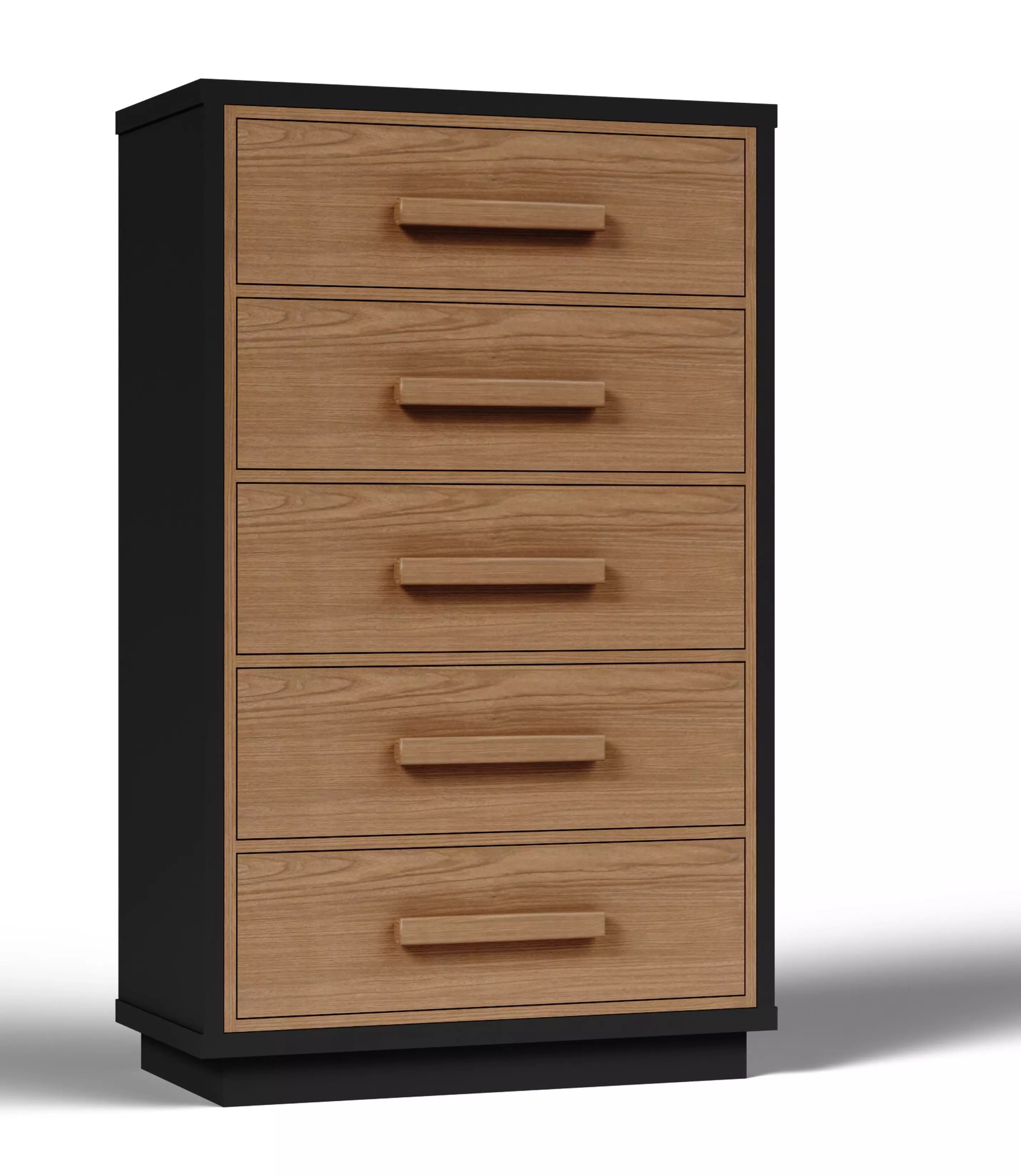 Kozmour Black and Brown 5 Drawer Chest From Ashley Furniture
