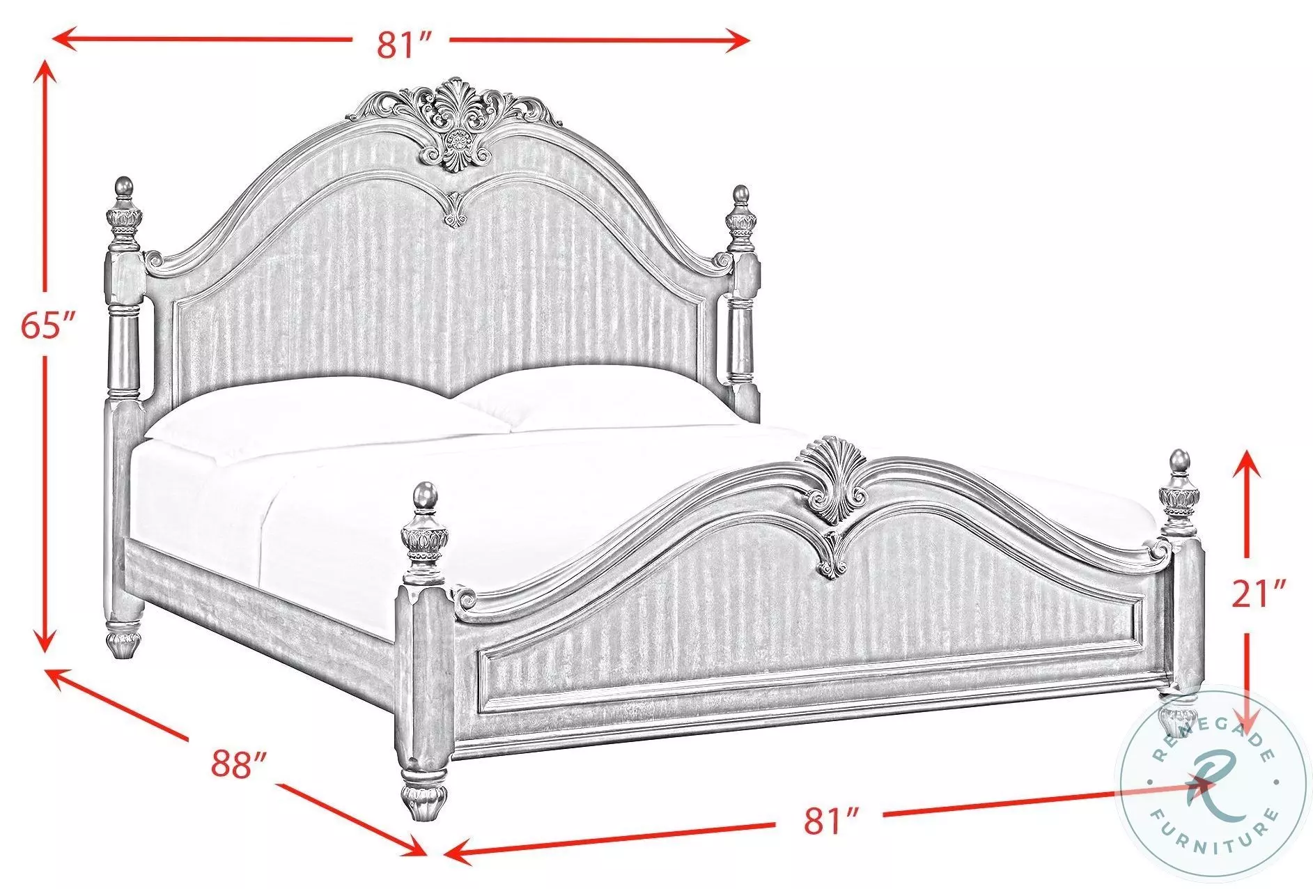 Coppola Rich Cherry King Poster Bed