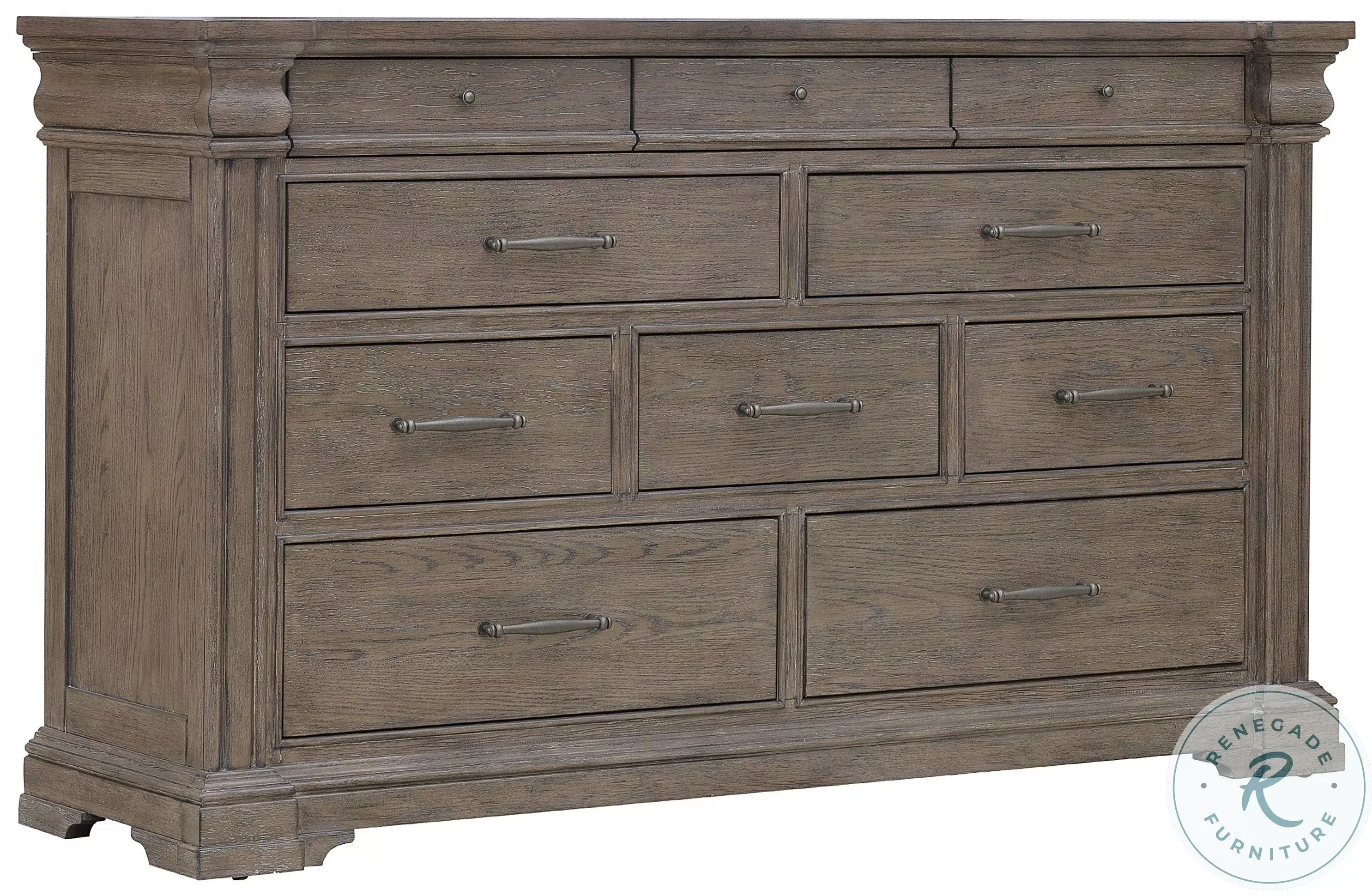 Madison Ridge Natural Bark 10 Drawer Dresser From Pulaski