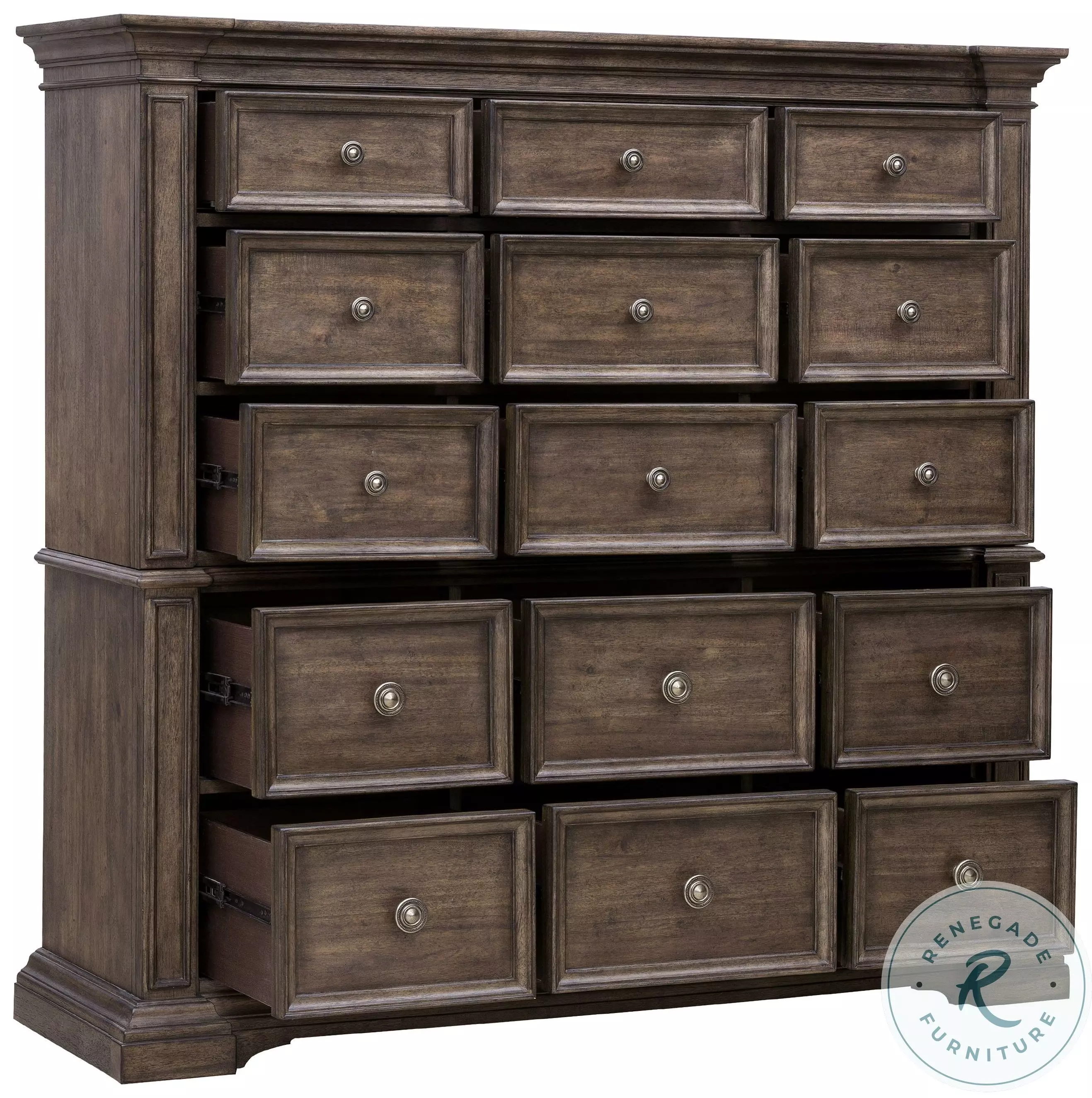 Woodbury Cowboy Boots Brown 15 Drawer Master Chest From Home