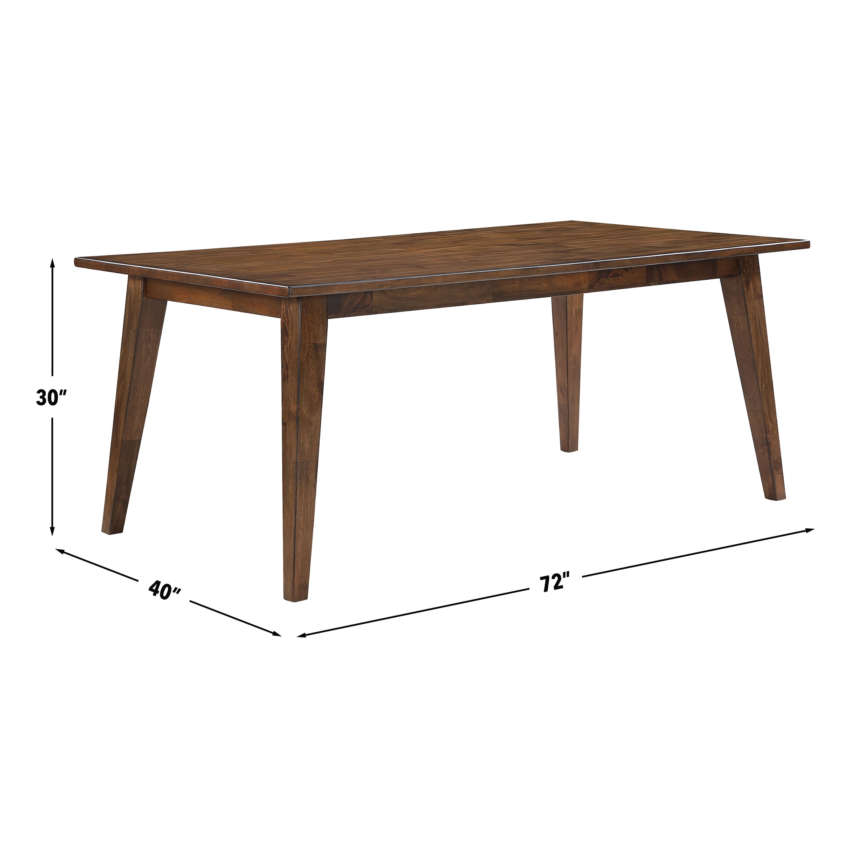 Canton Brown 72" Rectangular Dining Table