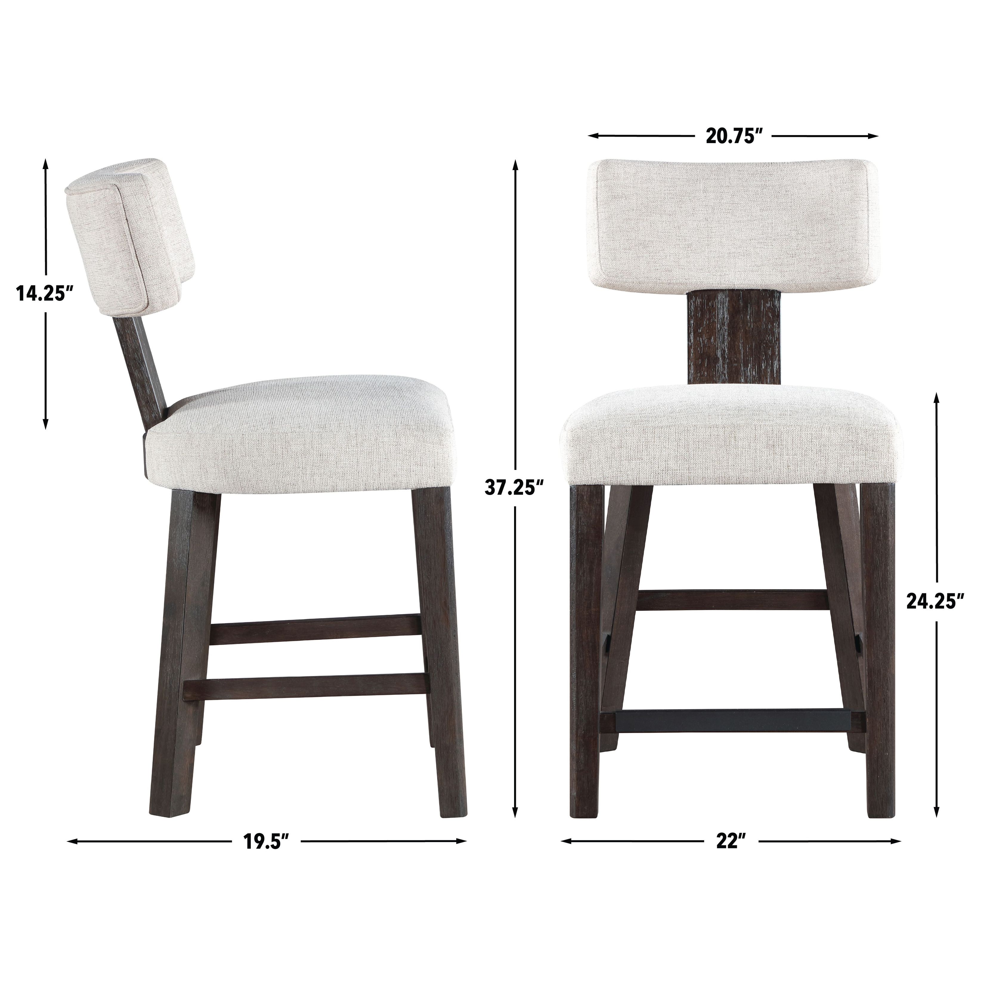 Oakley Black Counter Height Chair