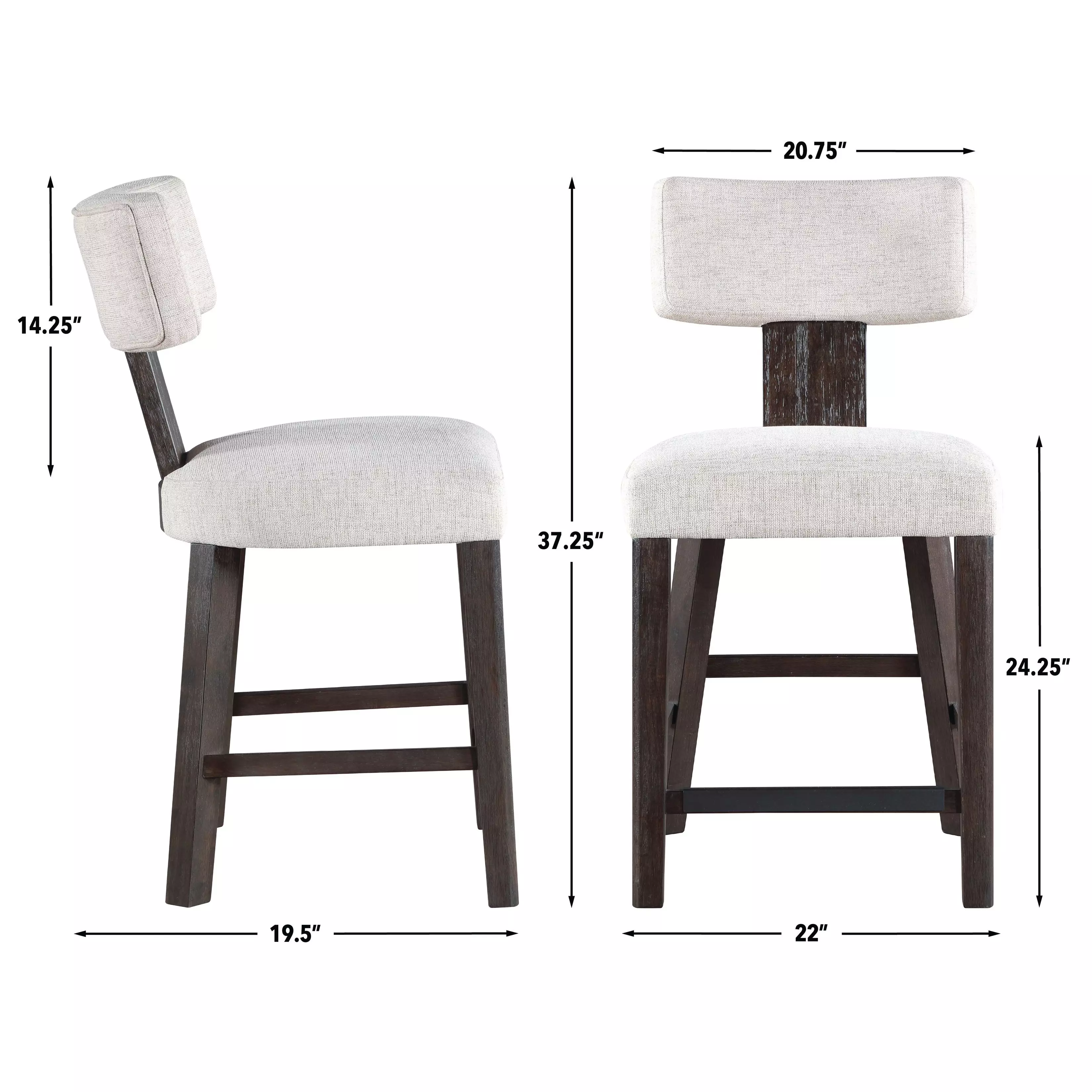 Oakley Black Counter Height Chair