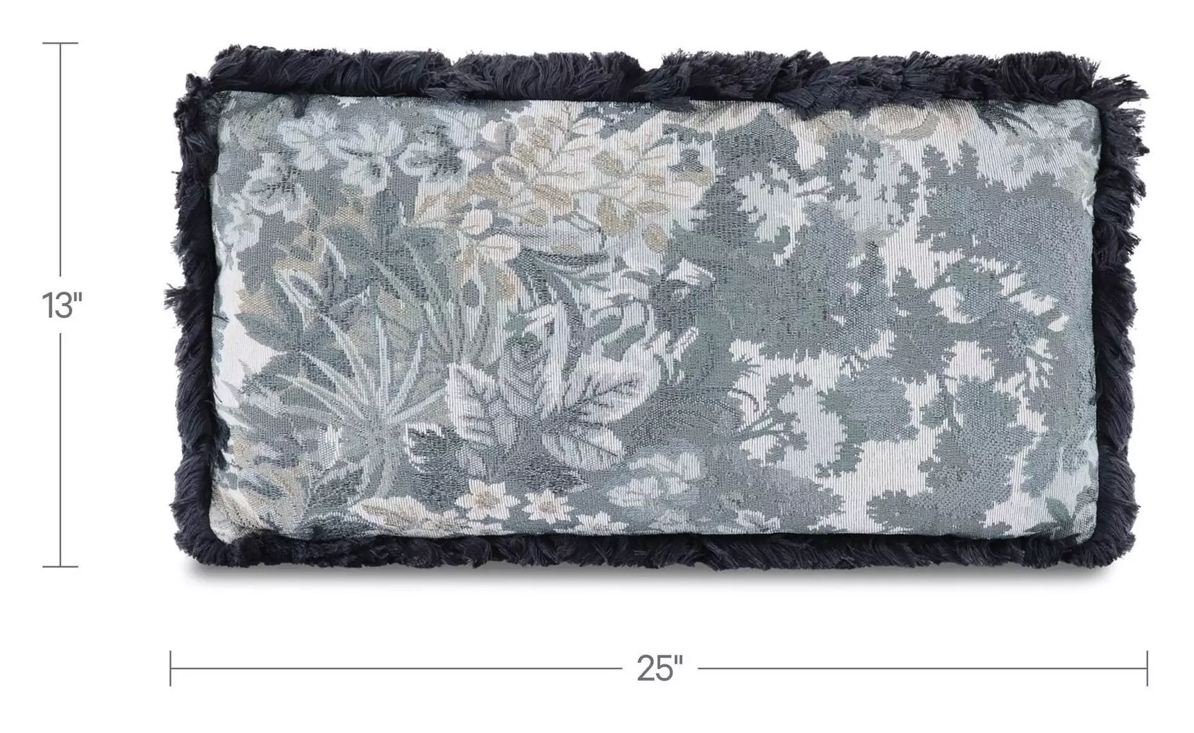 Yasmin Blue Tapestry Lumbar Cushion