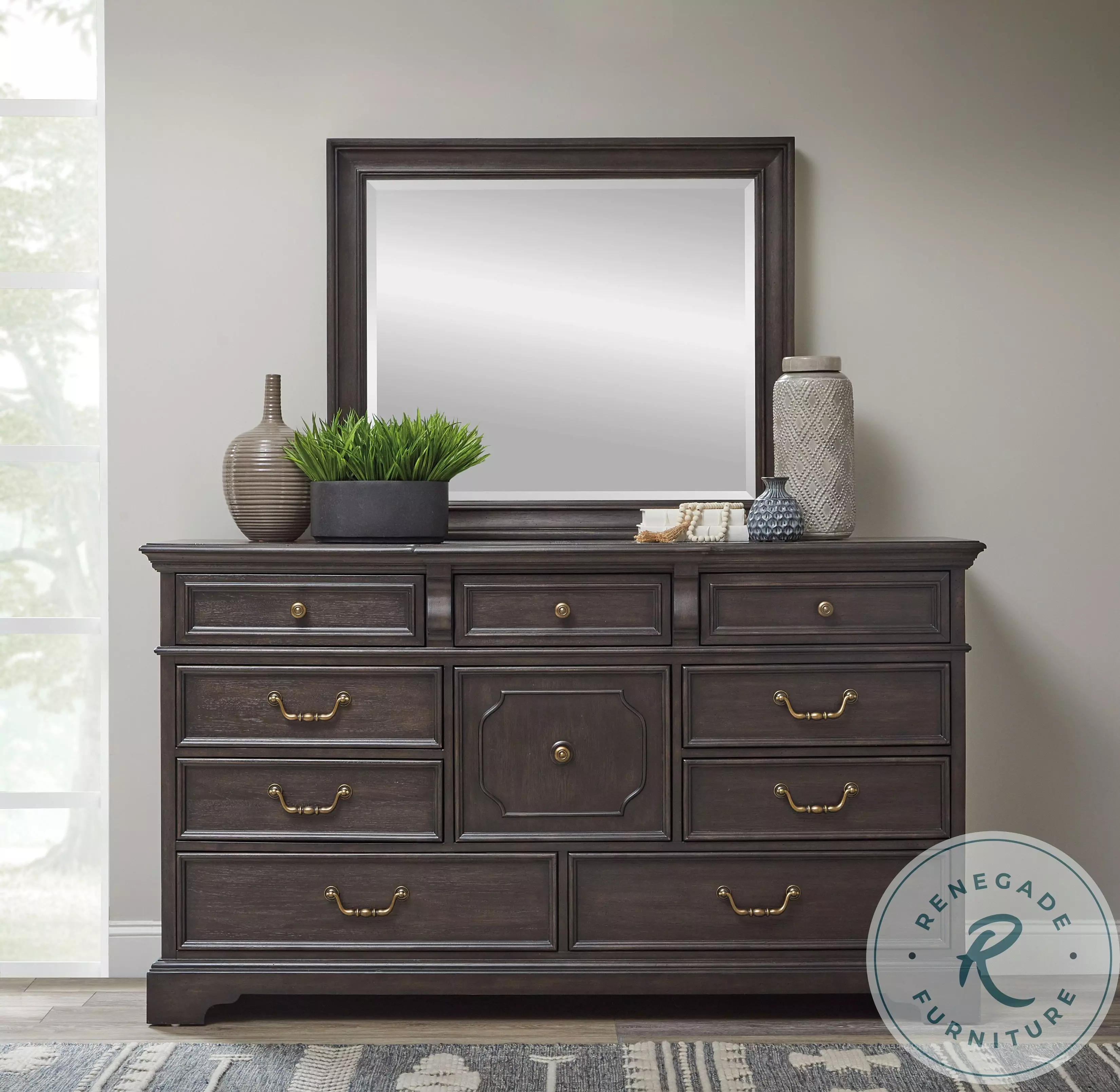 Hickory Creek Brown Velvet 10 Drawer Dresser From Pulaski