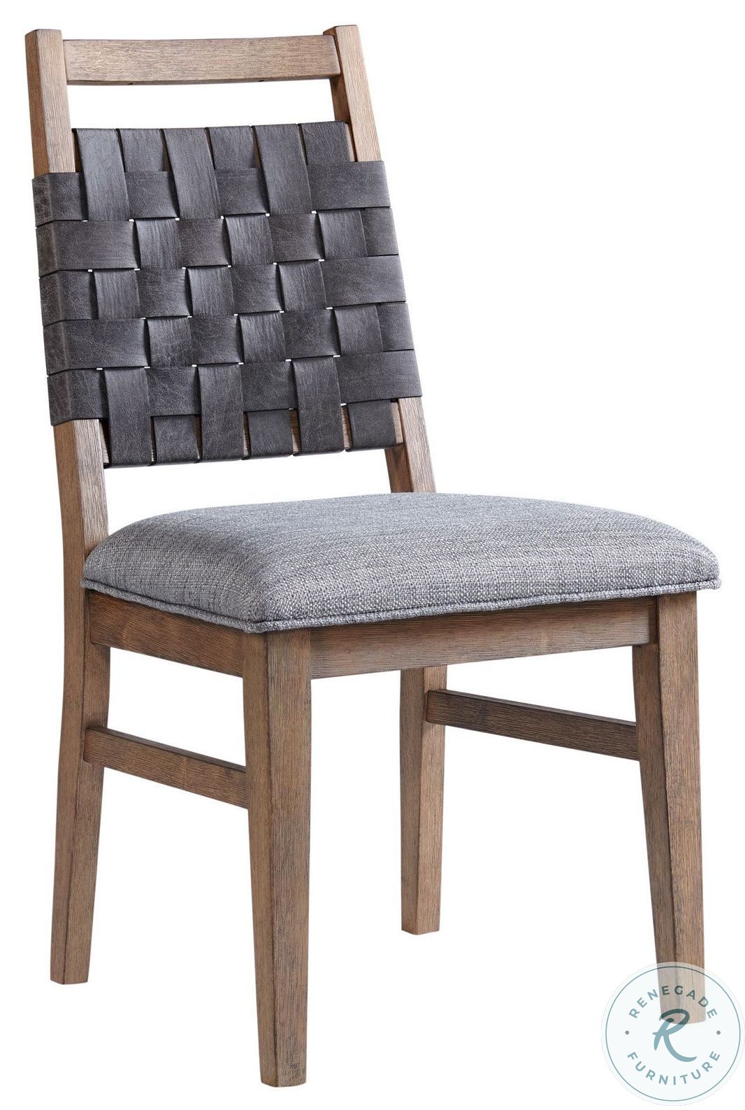 Oslo Gray Woven Back Dining Chair From Intercon | Coleman Furniture