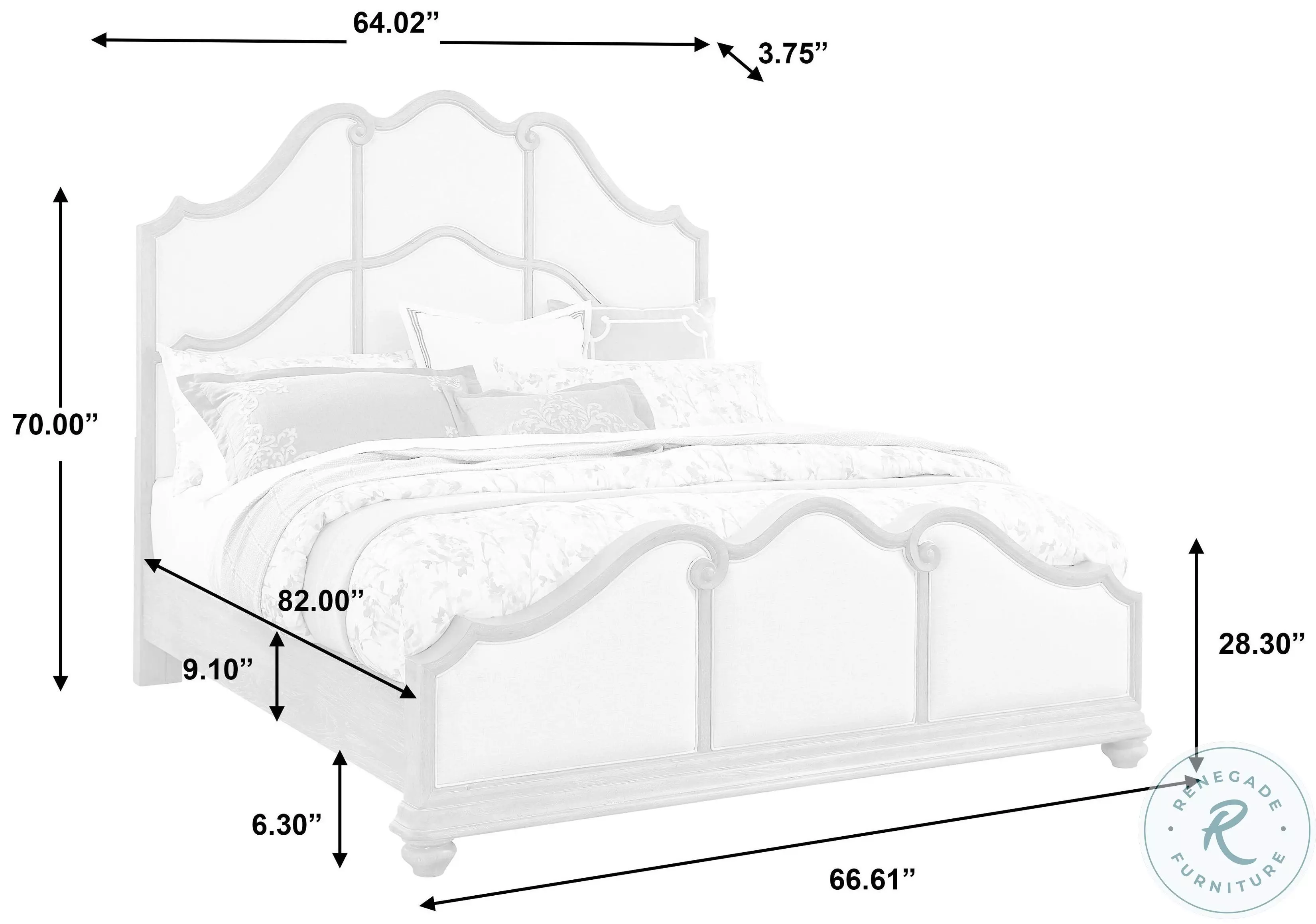 Stonegate Brown and Beige California King Upholstered Panel Bed