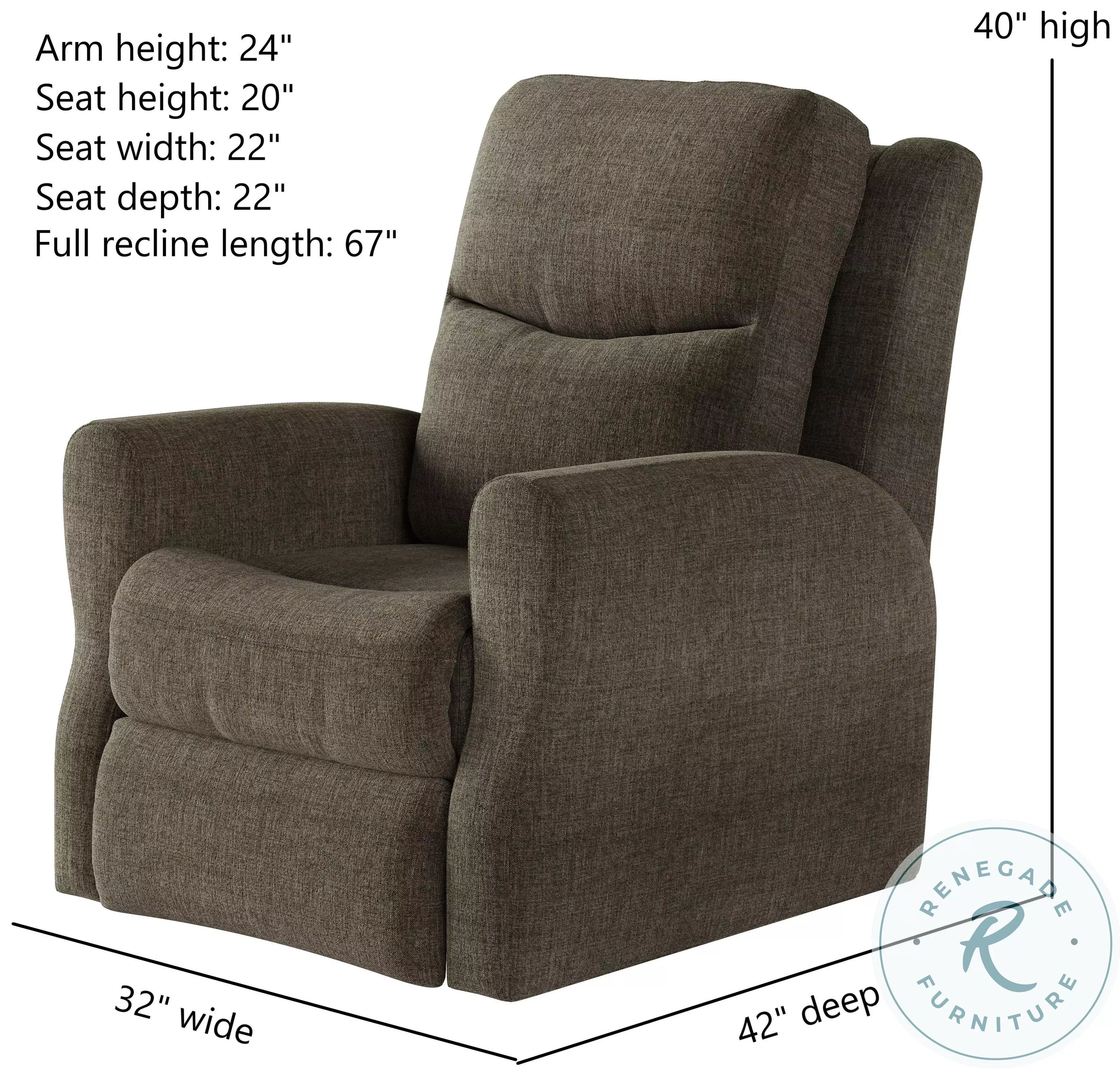 Fame Bahari Brindle Wall Hugger Recliner