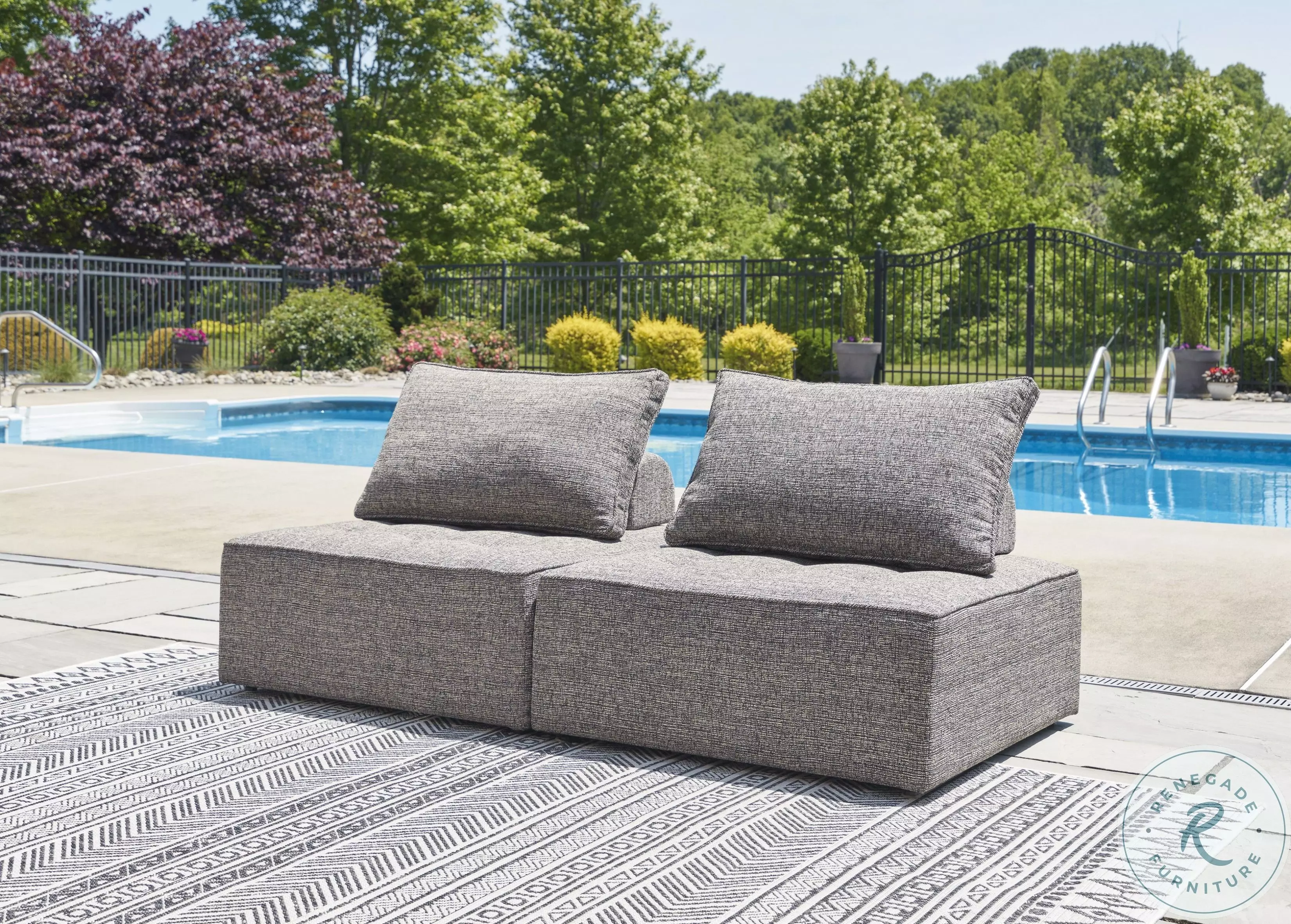 Bree Zee Brown Outdoor Sectional From Ashley Furniture | Coleman