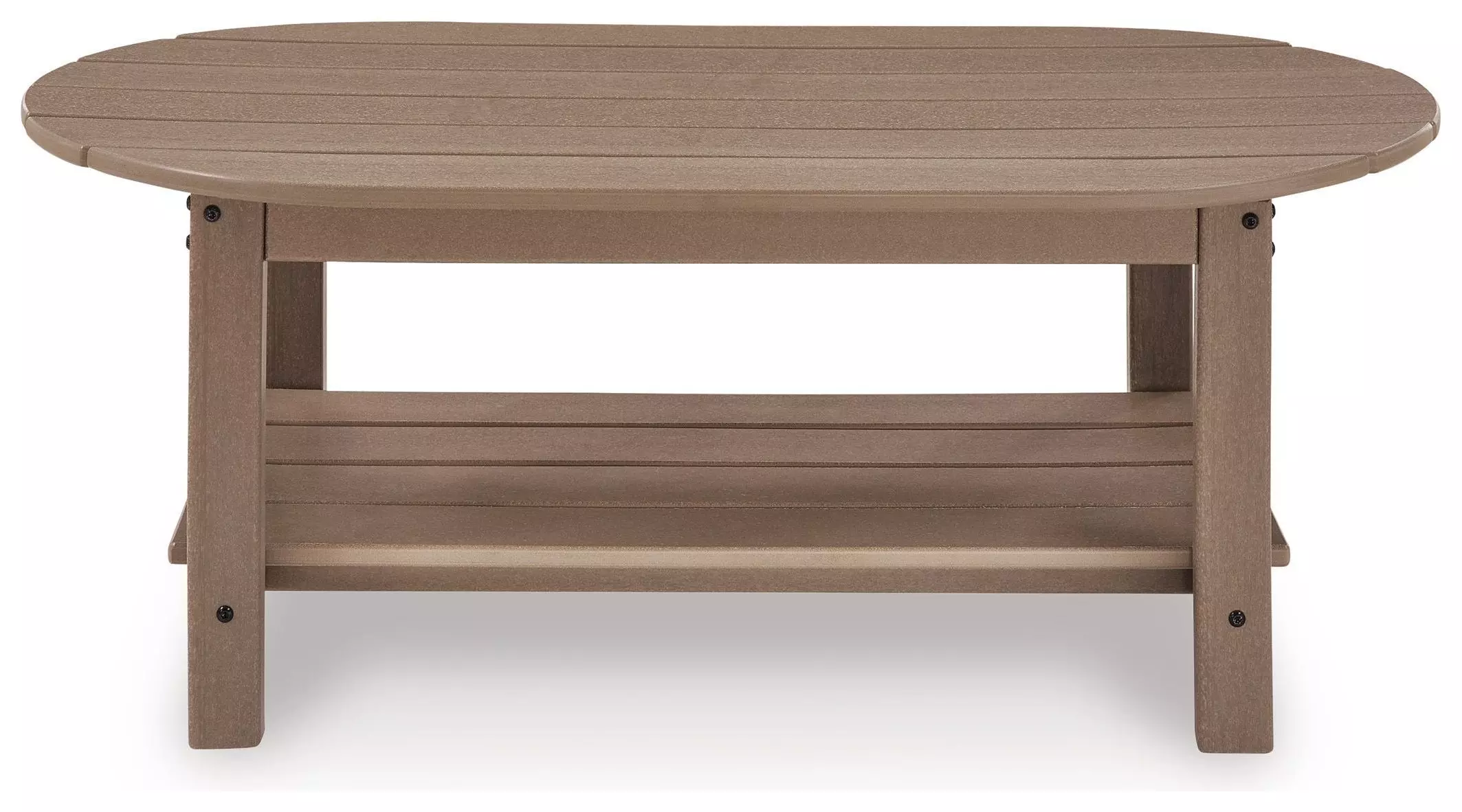 Cliffs Beach Driftwood Oval Outdoor Coffee Table from Ashley