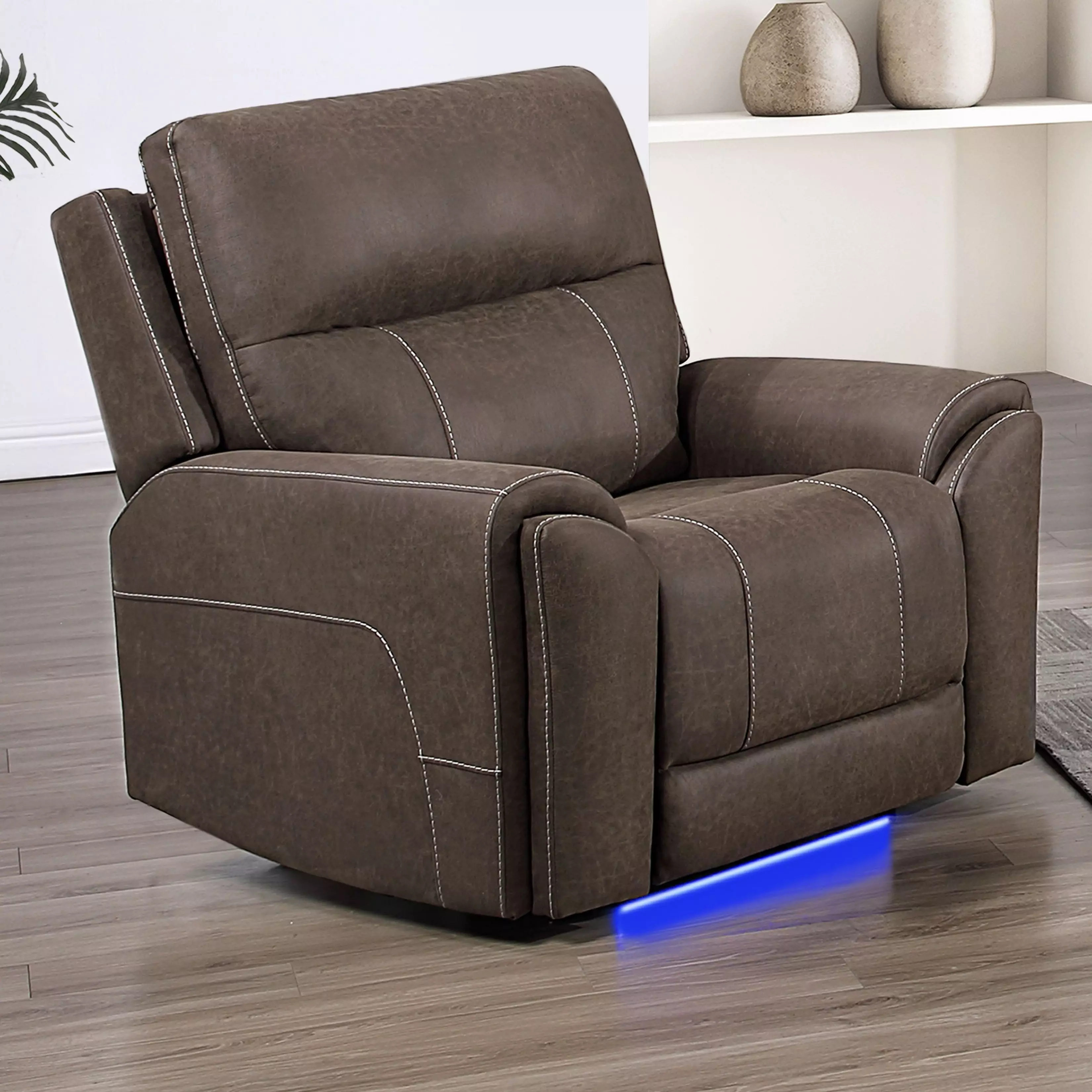 レスリーセイヤー　フォーチュンルーム　DRコパ Gaia Sable Zero Gravity Auto Glider Power Recliner with Heat and