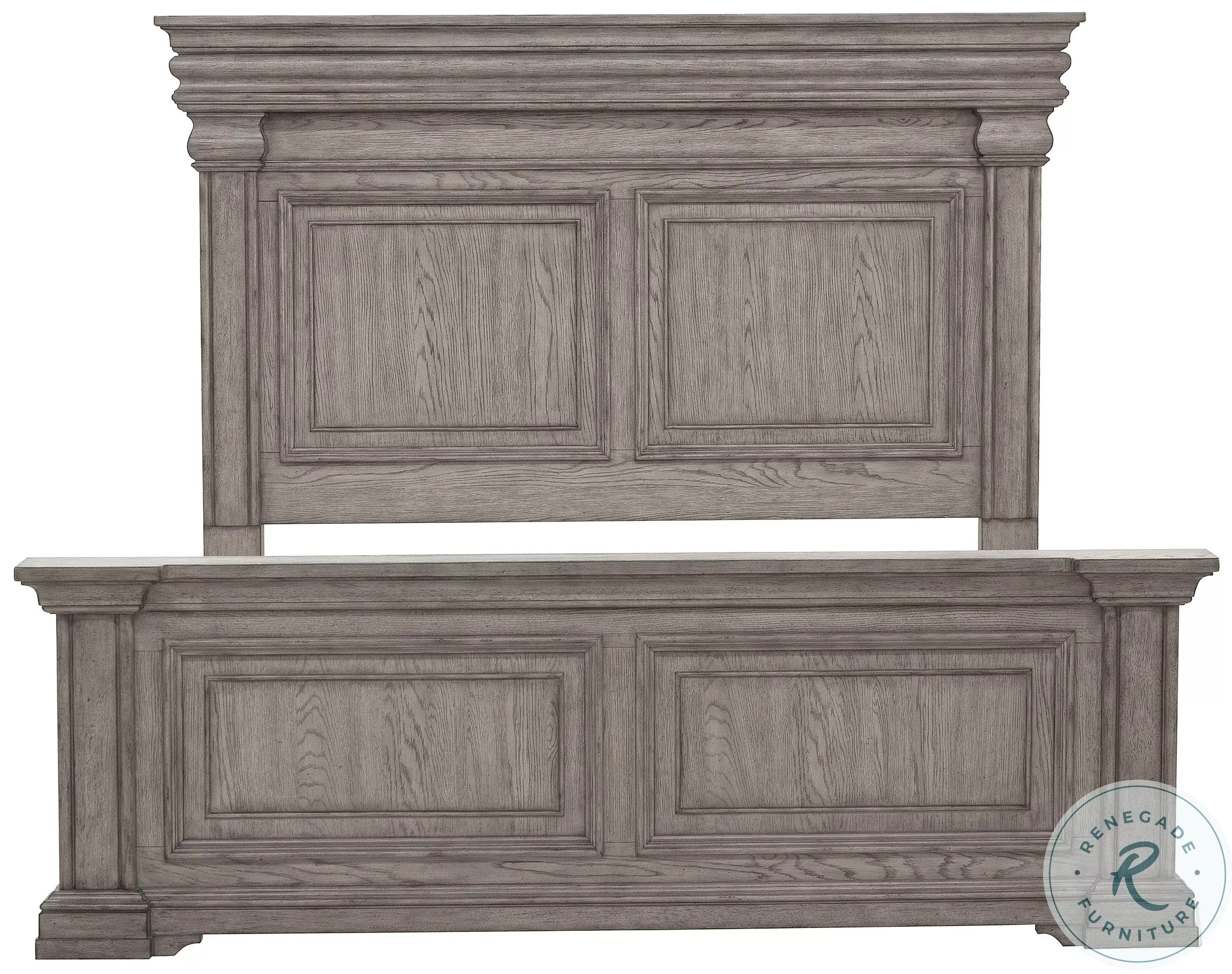Madison Ridge Soft Grey Panel Bedroom Set from Pulaski | Coleman