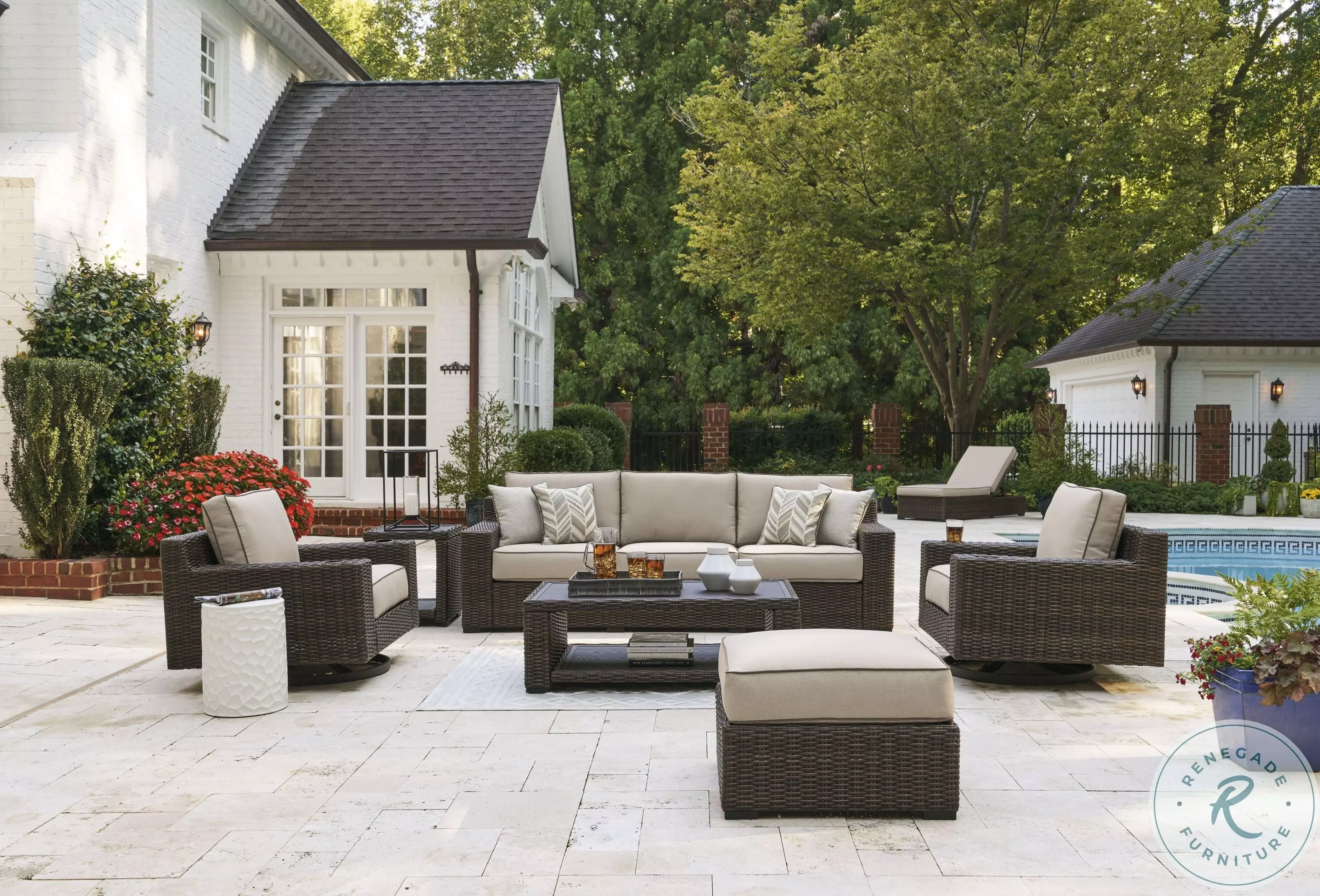 Coastline Bay Brown Outdoor Living Room Set from Ashley