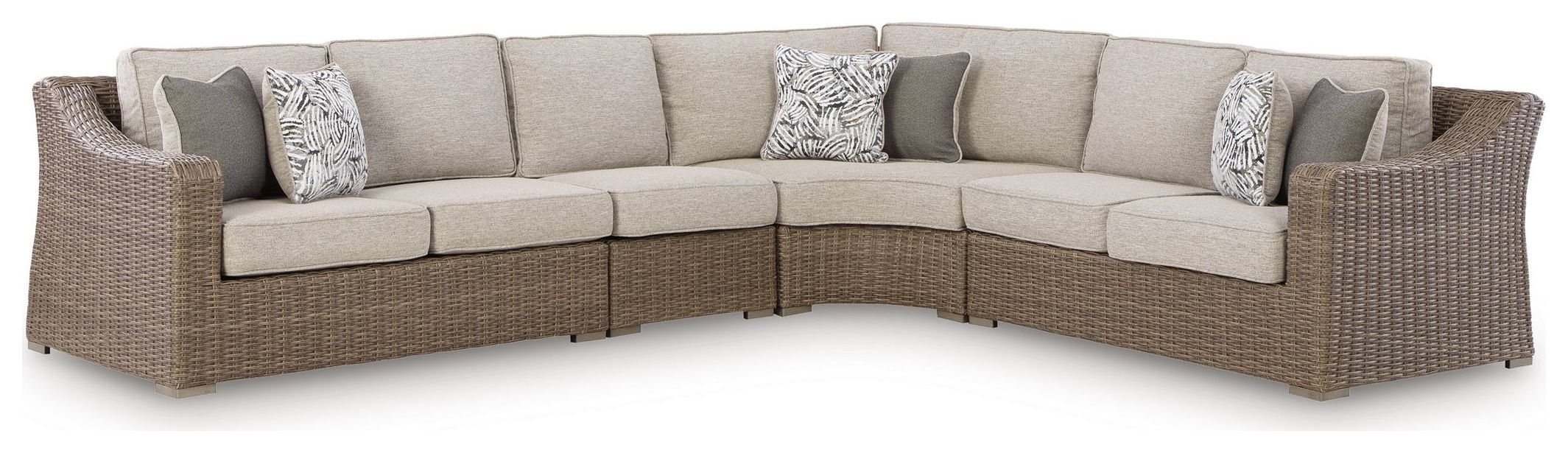 Carmel Bay Outdoor Beige Sectional | Coleman Furniture