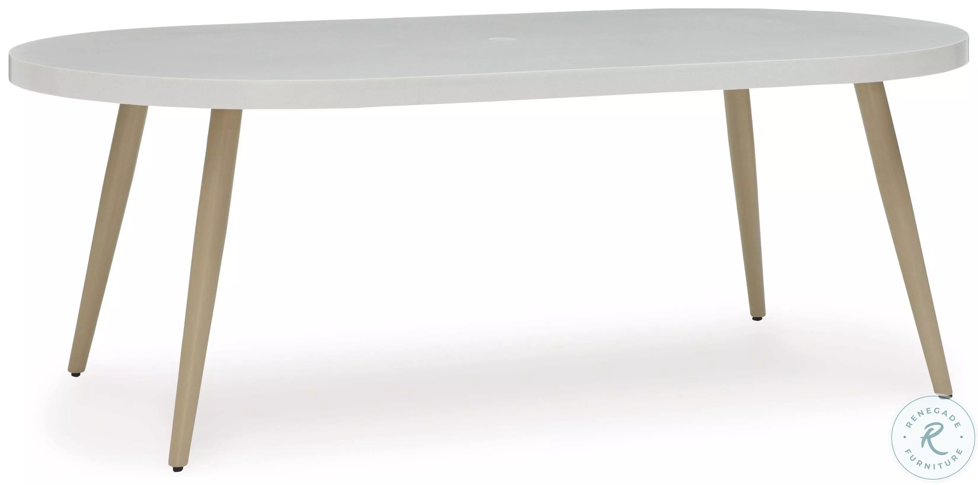 Seton Creek White Outdoor Dining Table From Ashley Furniture