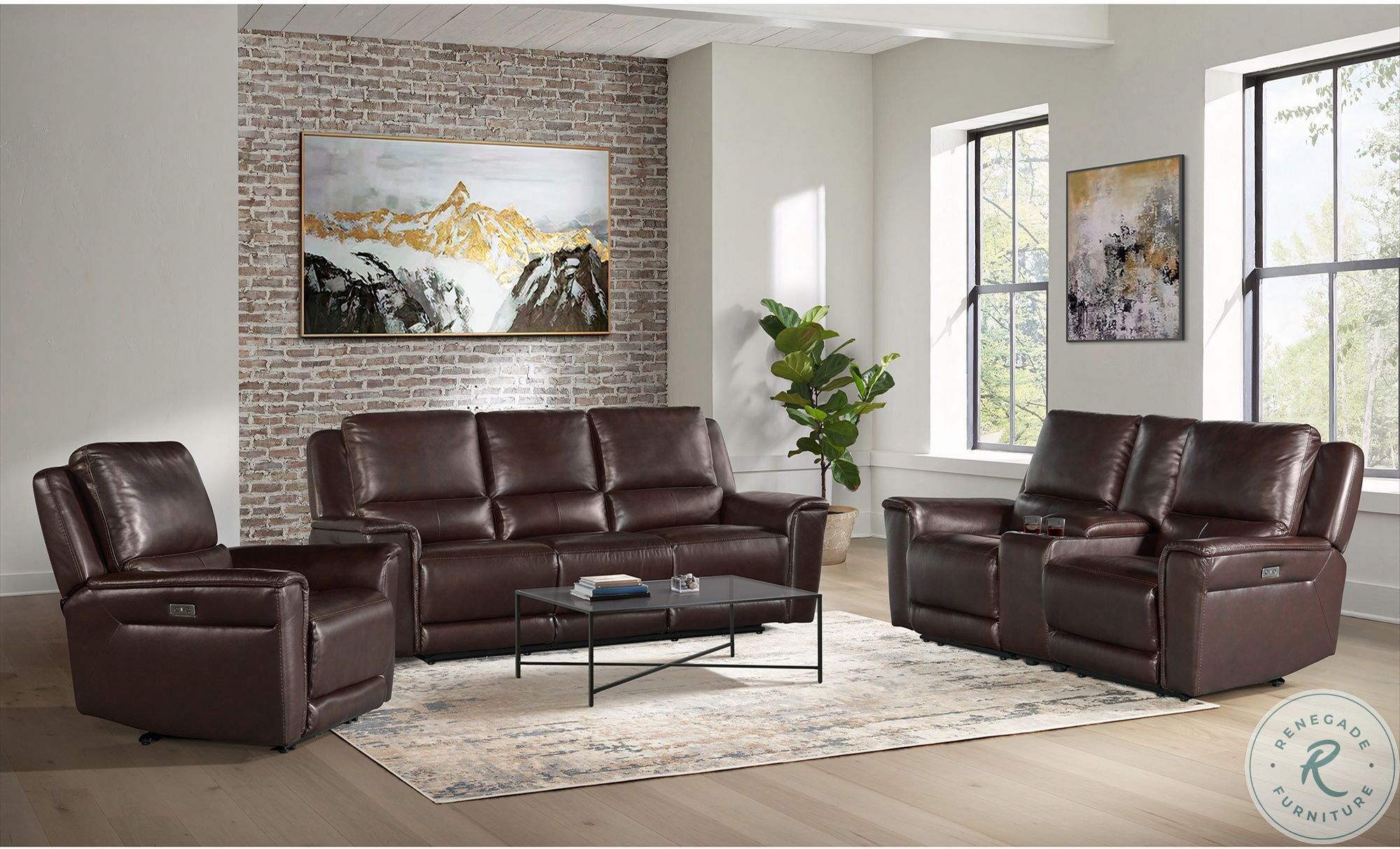Wylde Pantera Dark Brown Power Reclining Sofa From Picket House